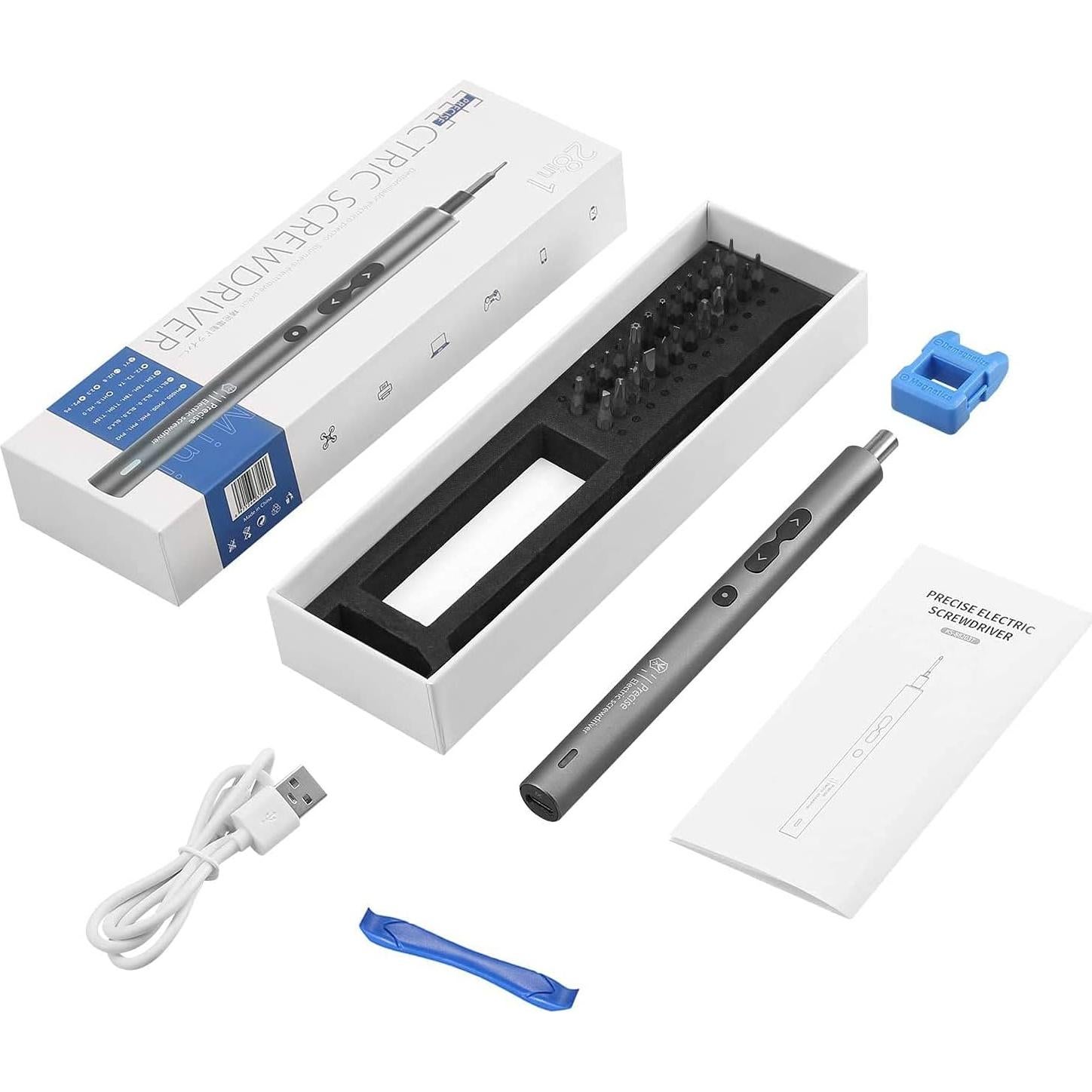 Destornillador Eléctrico AMIR 28 en 1 Mini Recargable