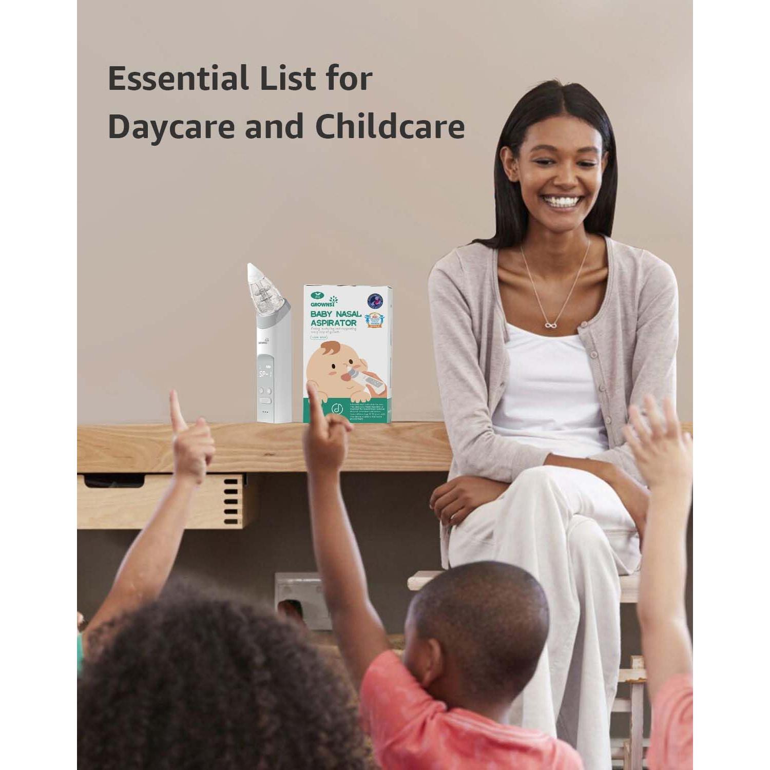 Aspirador Nasal Eléctrico GROWNSY para Bebés - Succión Potente