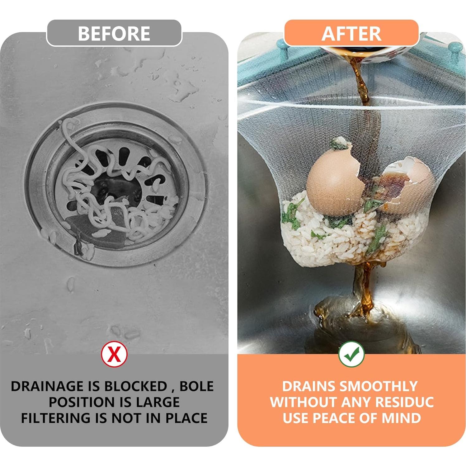 Bolsas de Malla Desechables para Colador de Fregadero SooGree - 200 Unidades