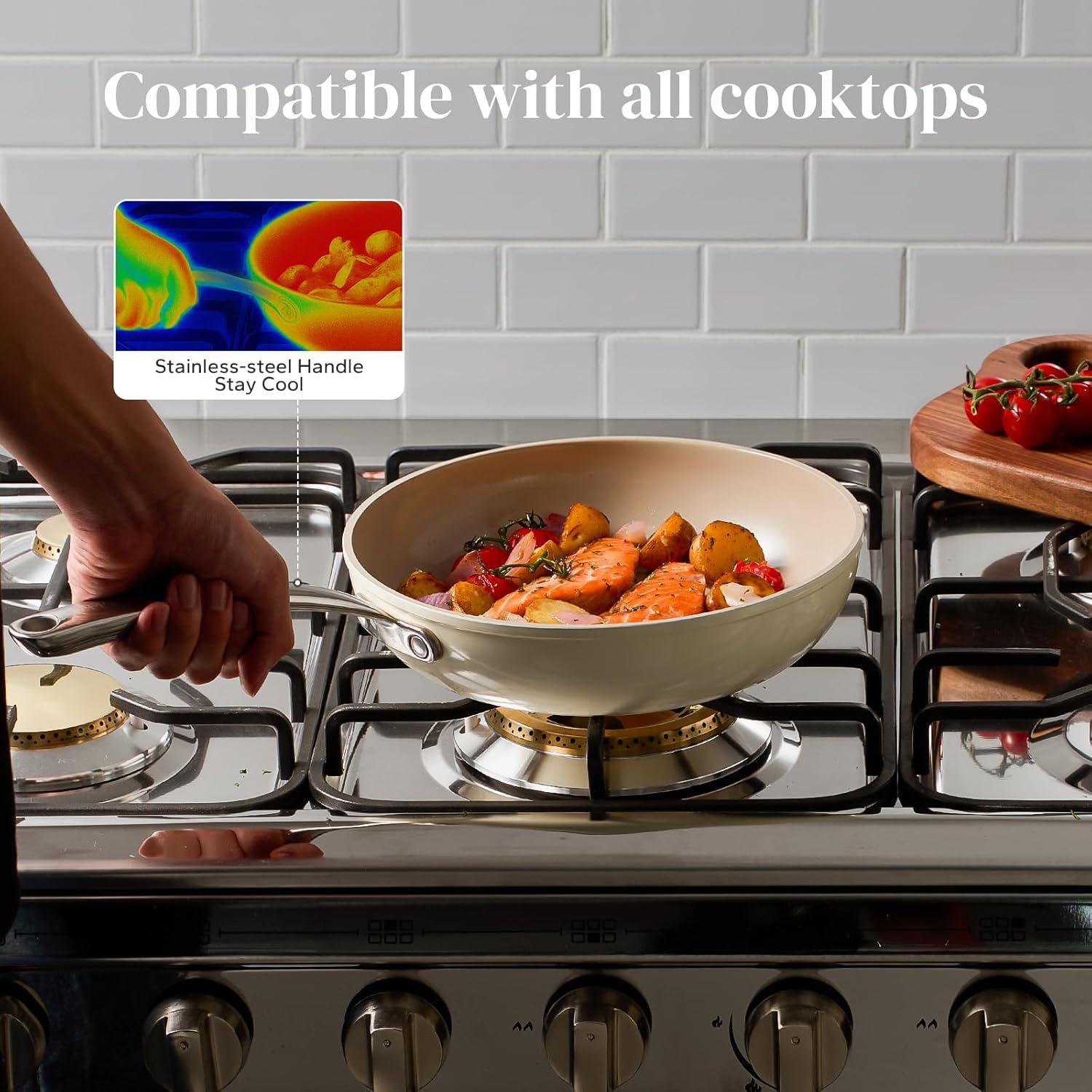 Sartén Cerámica Redchef 11" (27.94 cm) con Tapa 3.5QT