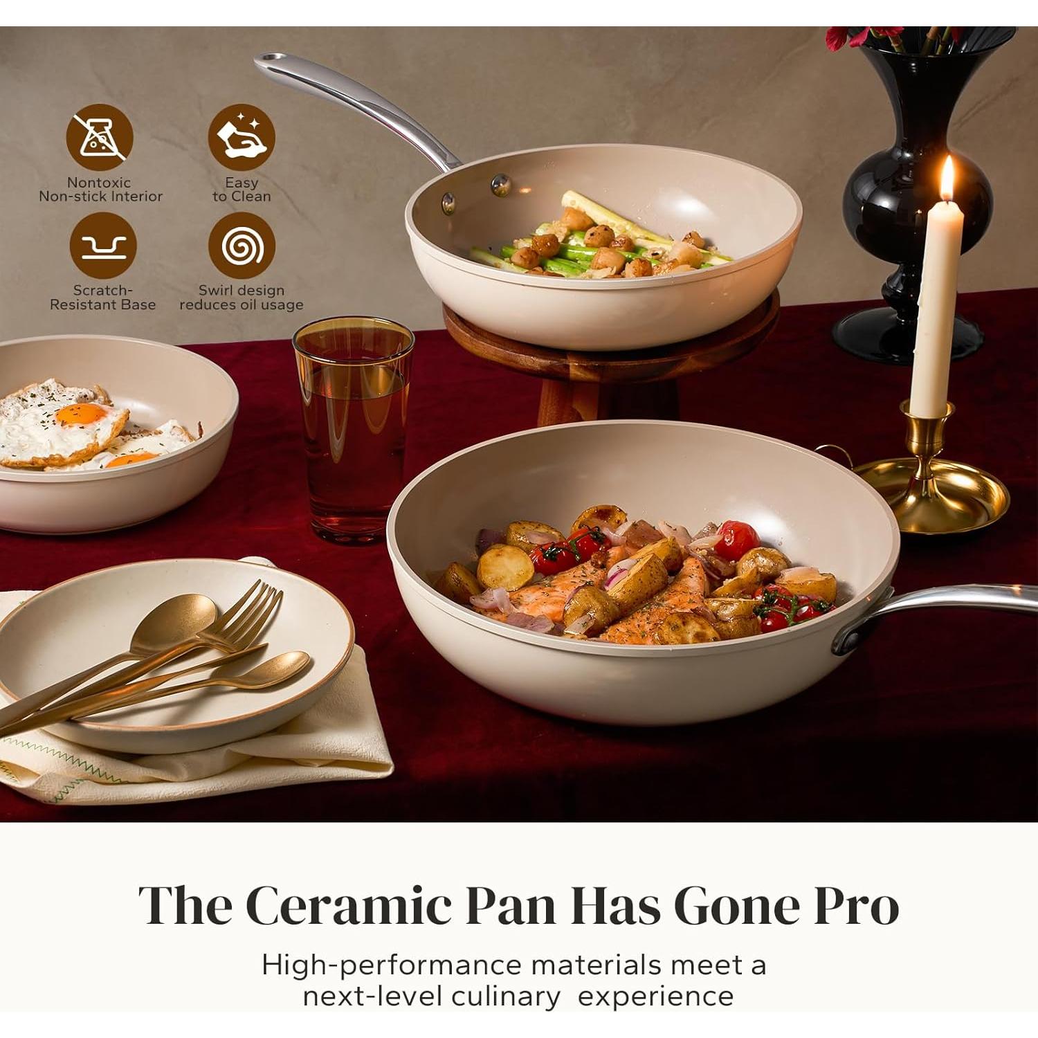 Sartén Cerámica Redchef 11" (27.94 cm) con Tapa 3.5QT