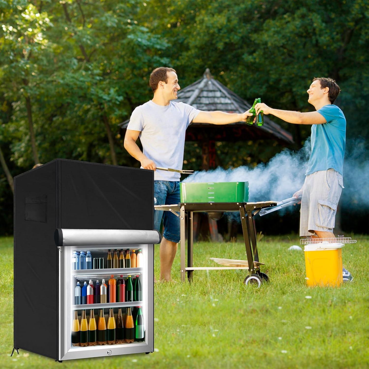 Cubierta para Refrigerador Vertical Coldairsoap 56x58x86cm Negra