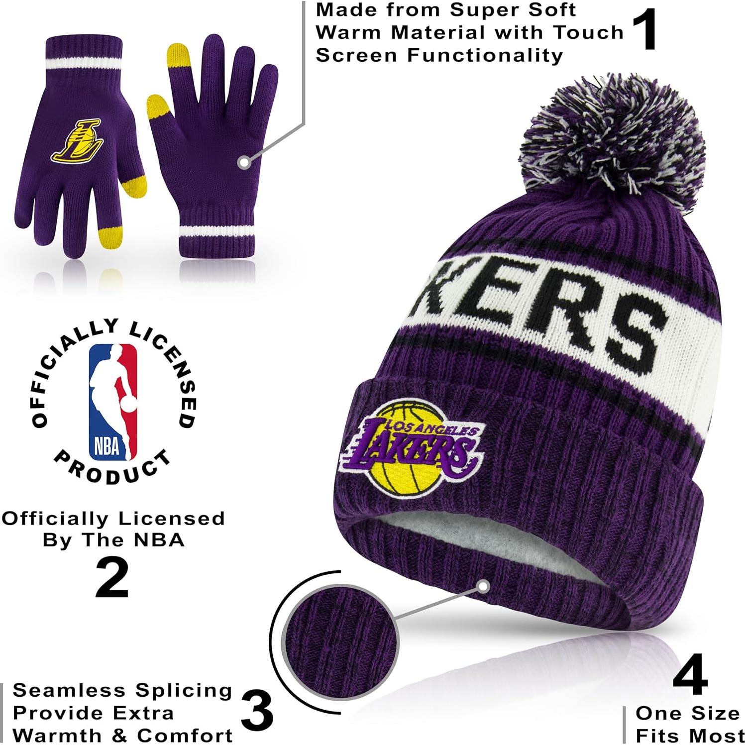 Gorro de Invierno Ultra Game NBA con Guantes Táctiles