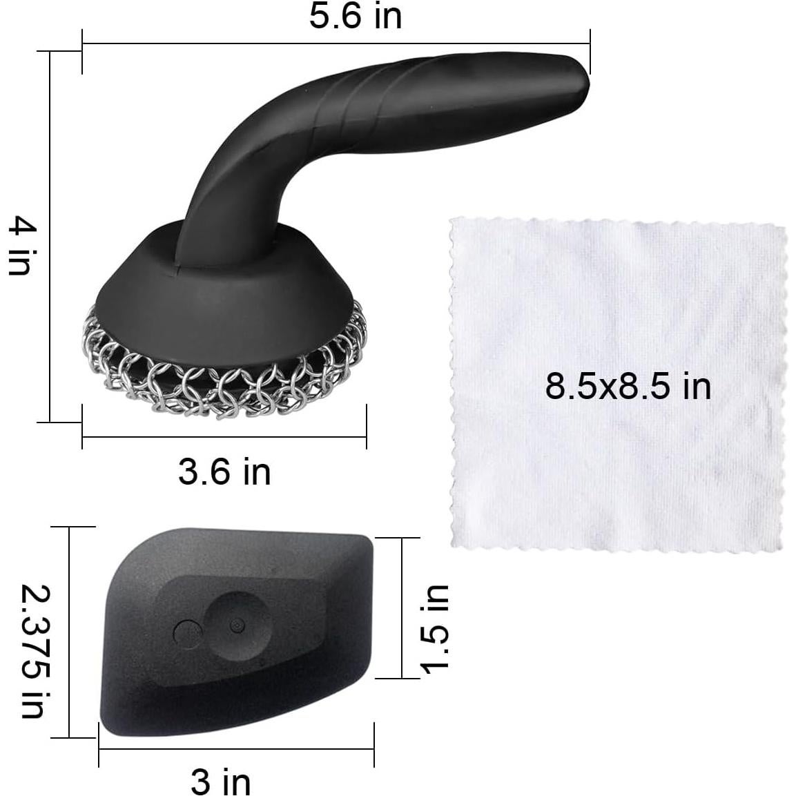Estropajo de Acero Inoxidable HOVhomeDEVP con Raspador y Toalla