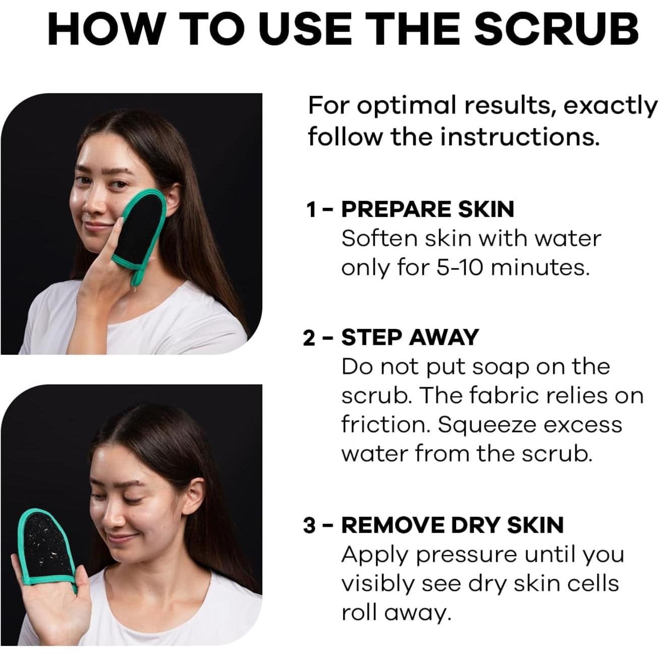 Mitón Exfoliante Facial Dermasuri - Limpiador Profundo 1 Cuenta