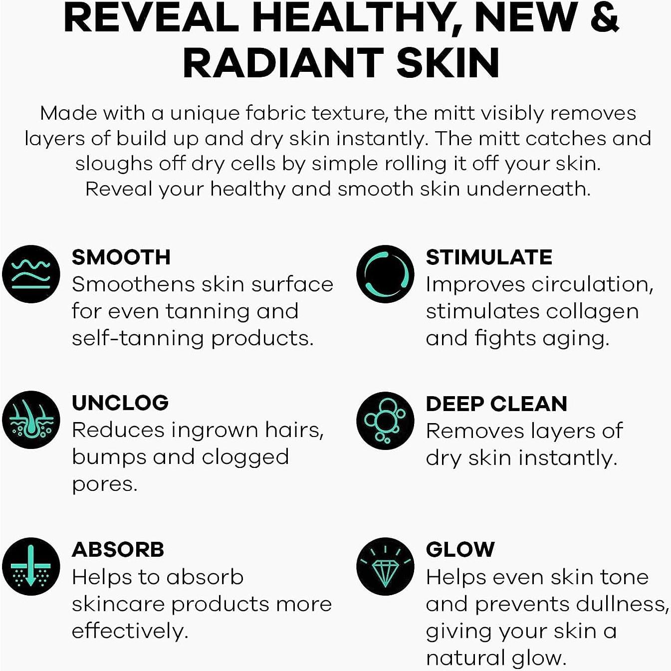 Mitón Exfoliante Facial Dermasuri - Limpiador Profundo 1 Cuenta