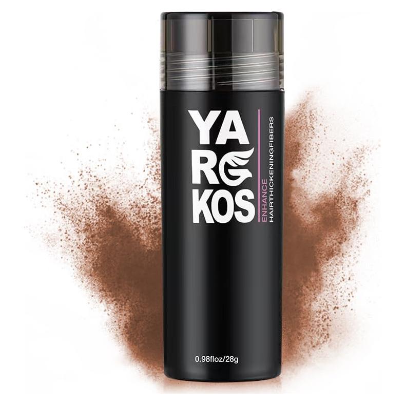 Fibras para Cabello Fino Yargkos 28g Café Claro - Relleno Instantáneo