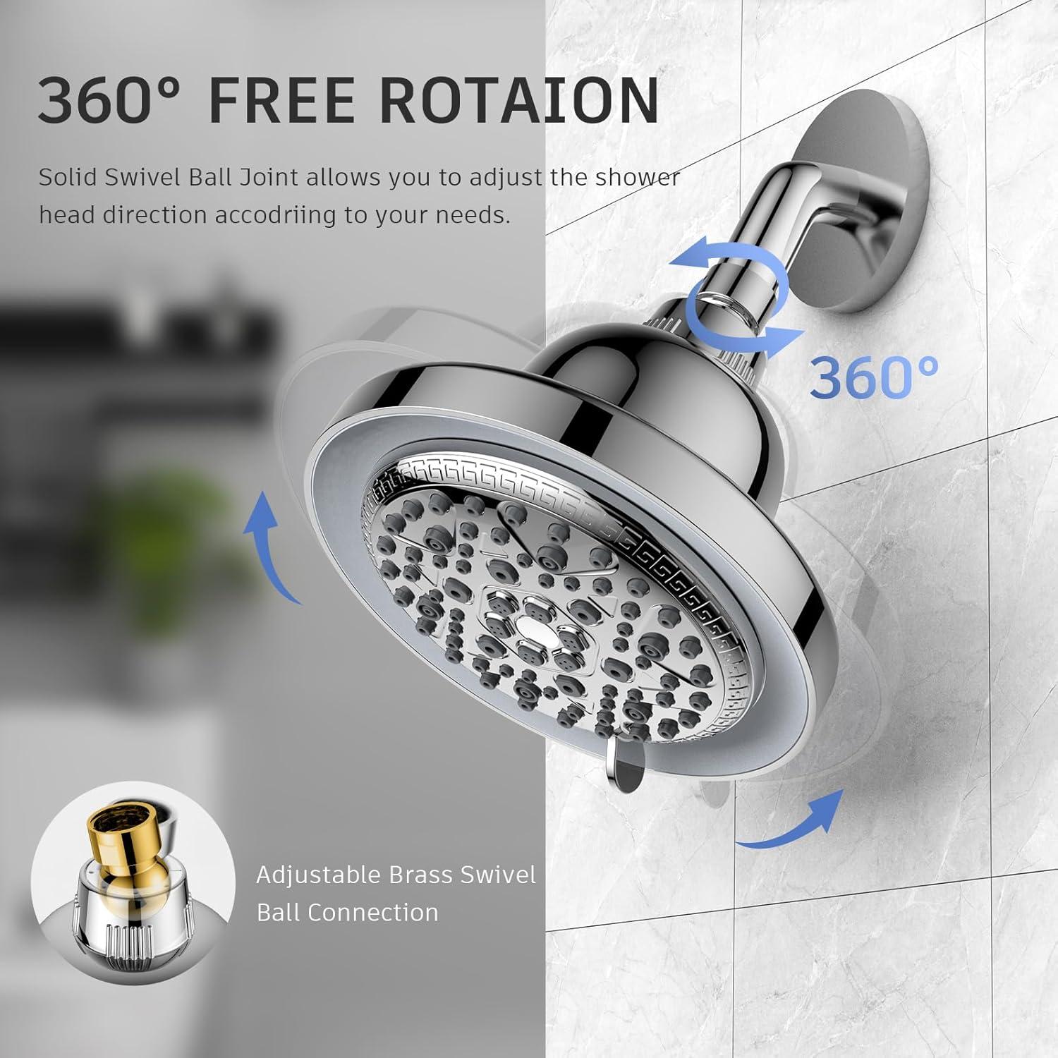 Cabezal de Ducha Filtrado FEELSO con Luz LED y 7 Modos