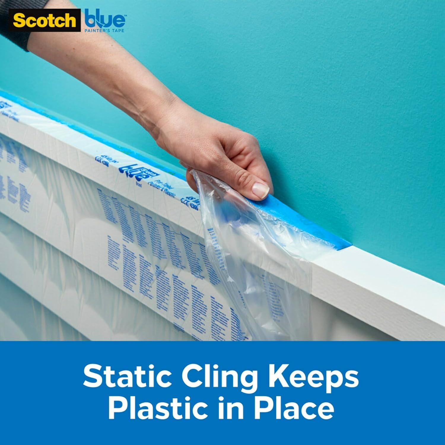 Cinta ScotchBlue + Plástico 61 cm x 27.4 m para Pintores