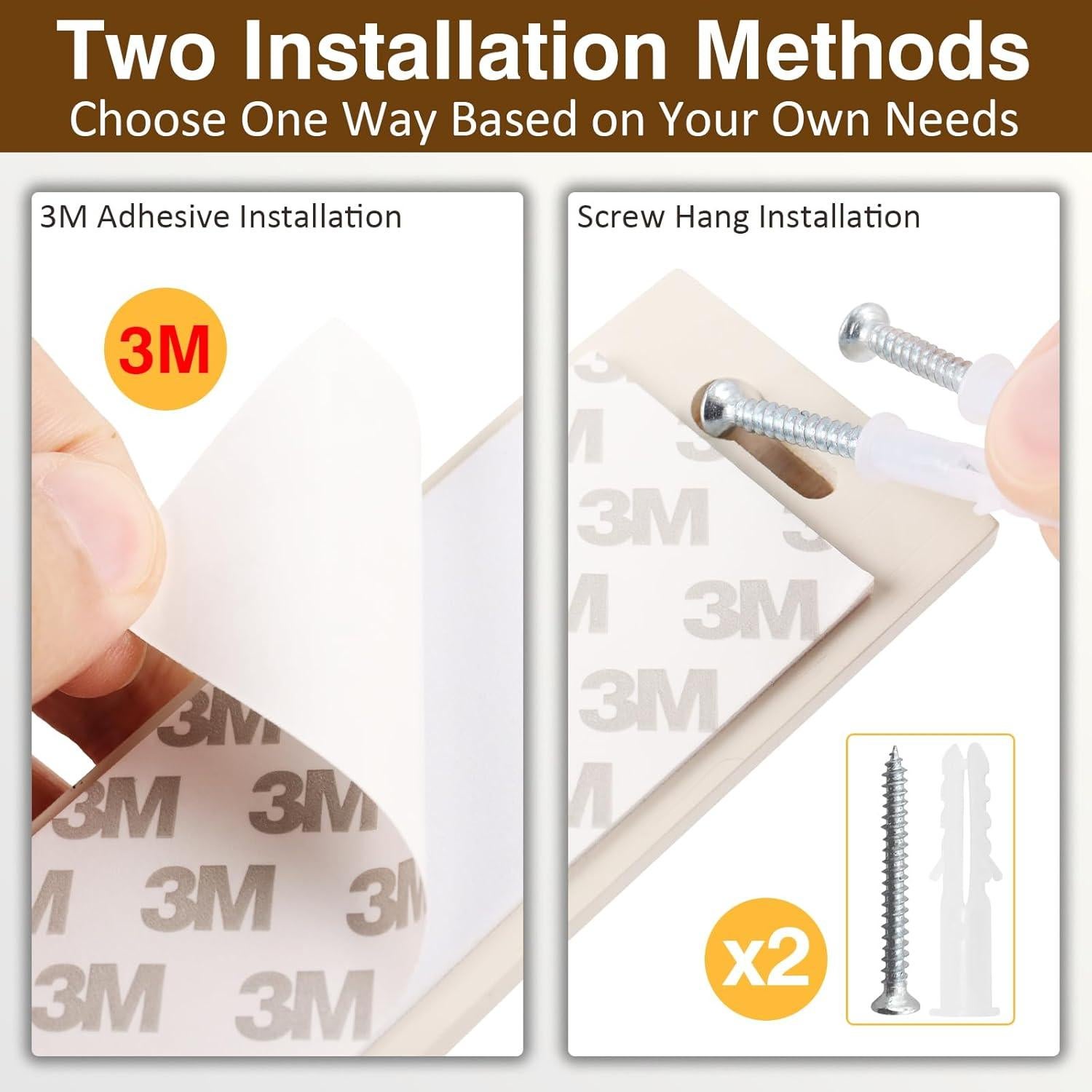 Organizador de Gafas de Sol Durmmur 3 Paquetes Madera Crema