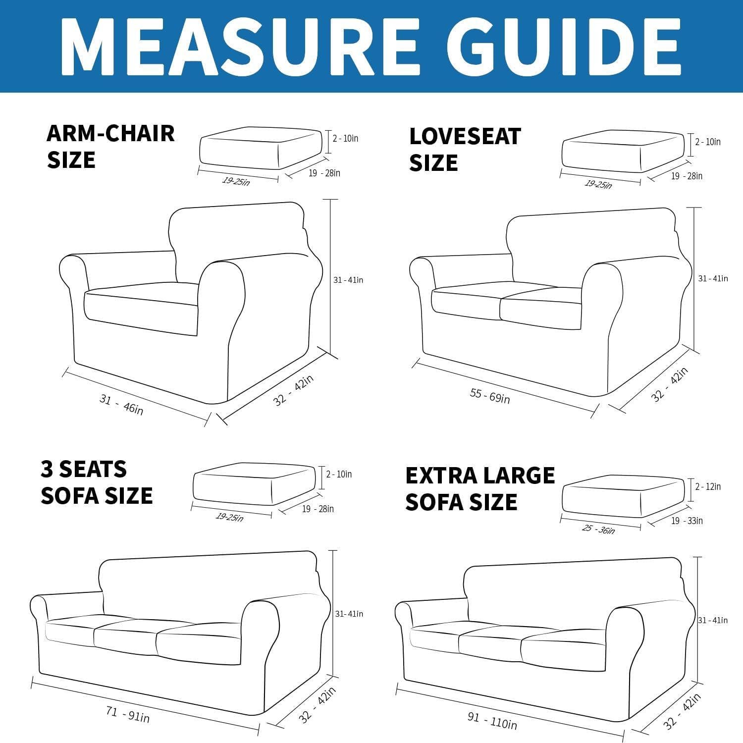 Funda de Silla XINEAGE 2 Piezas Antideslizante Beige 31-46"
