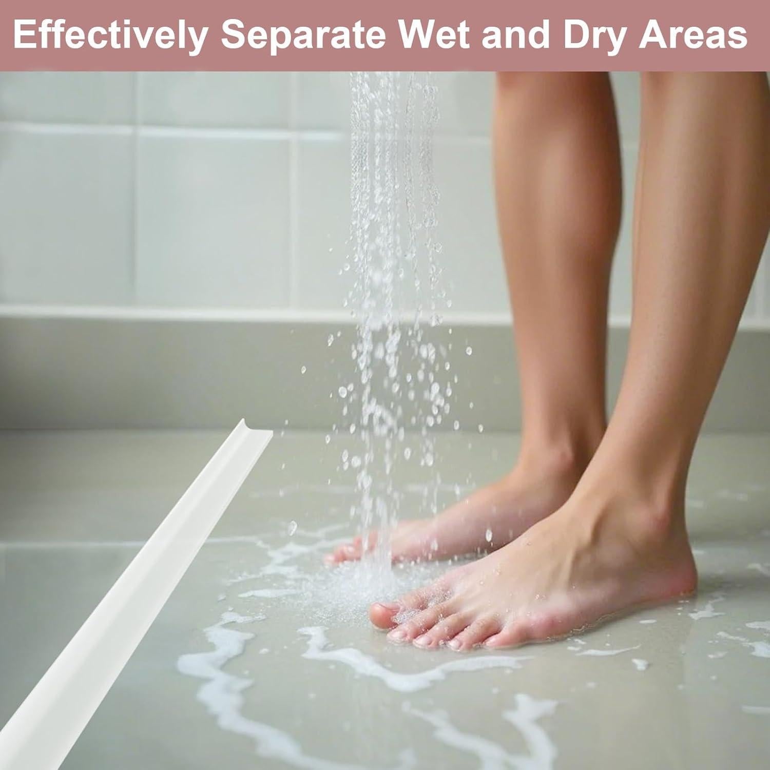 Umbral de Ducha Silicona Hzetuu 99 cm Impermeable Autoadhesivo