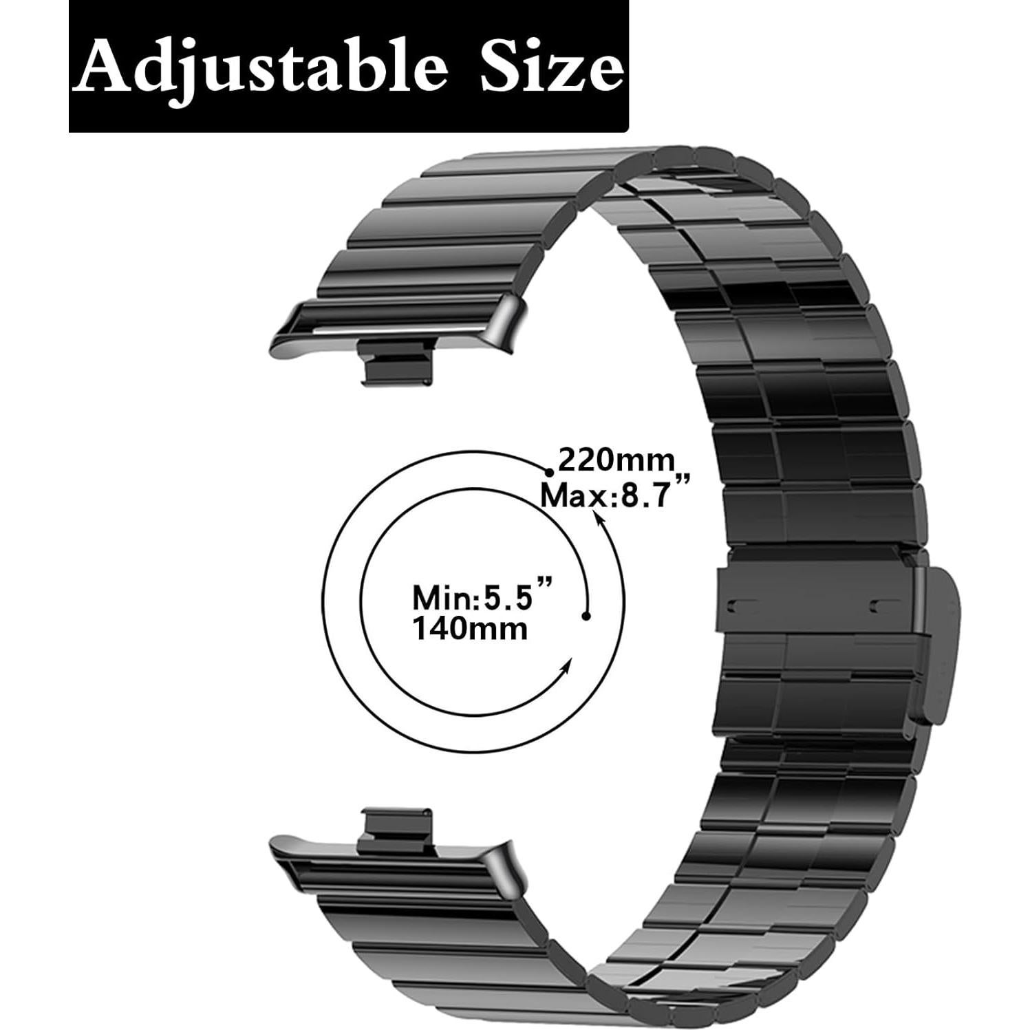 Correa de Metal Harikiri para Xiaomi Smart Band 9 Pro/8 Pro