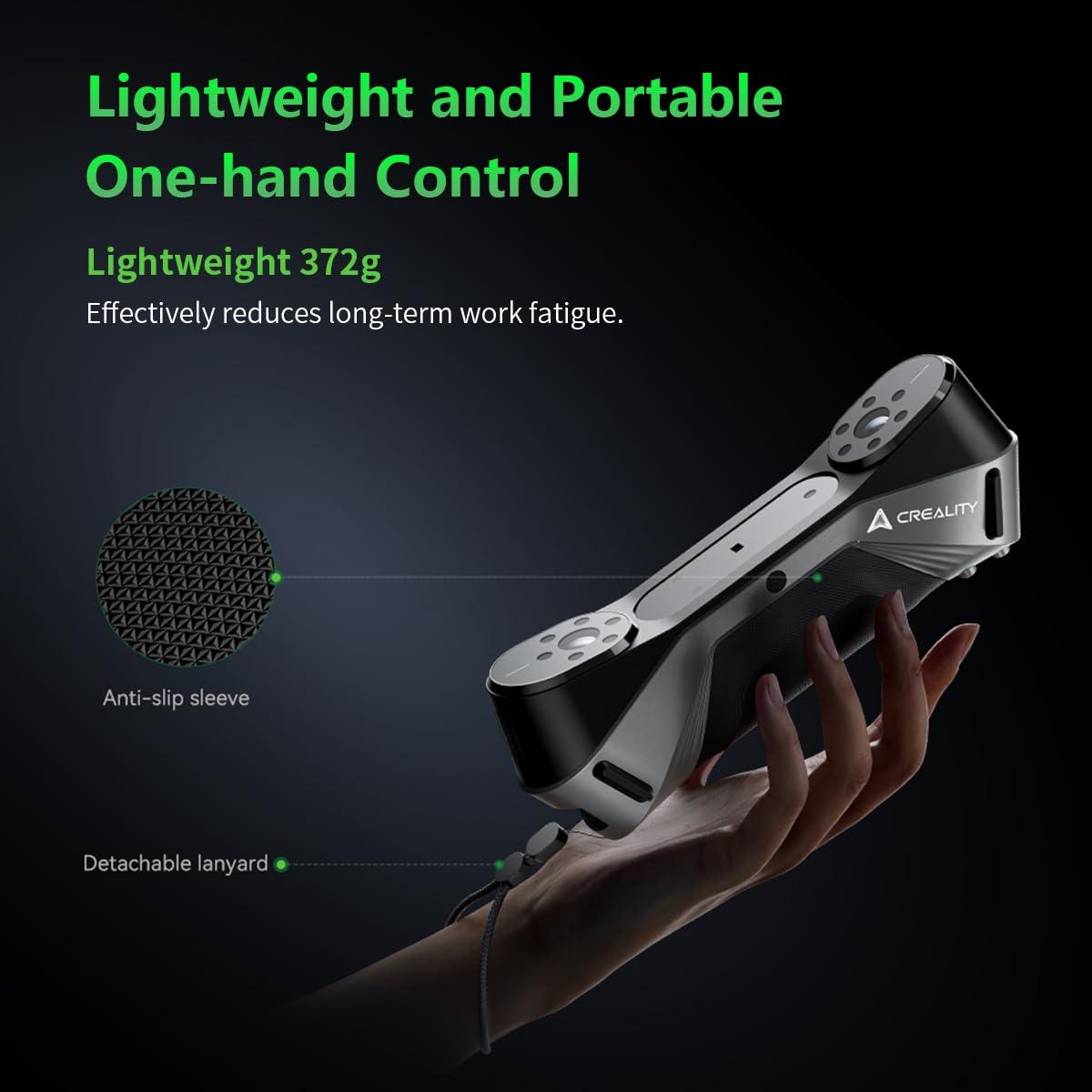 Escáner 3D Creality CR-Scan Raptor 0.02mm Precisión Luz Azul