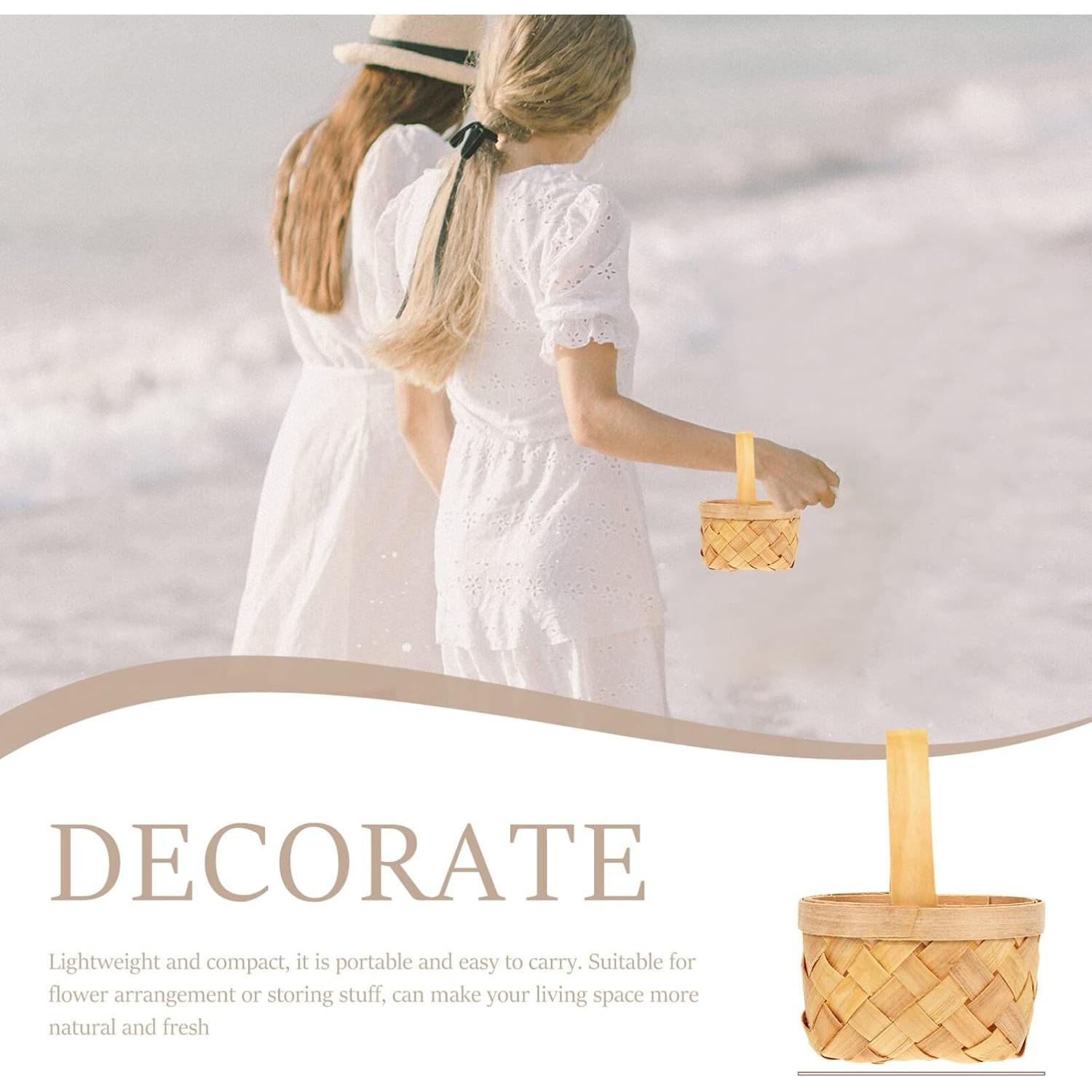 Cestas Tejidas a Mano Yardenfun 9x6.5cm para Almacenamiento