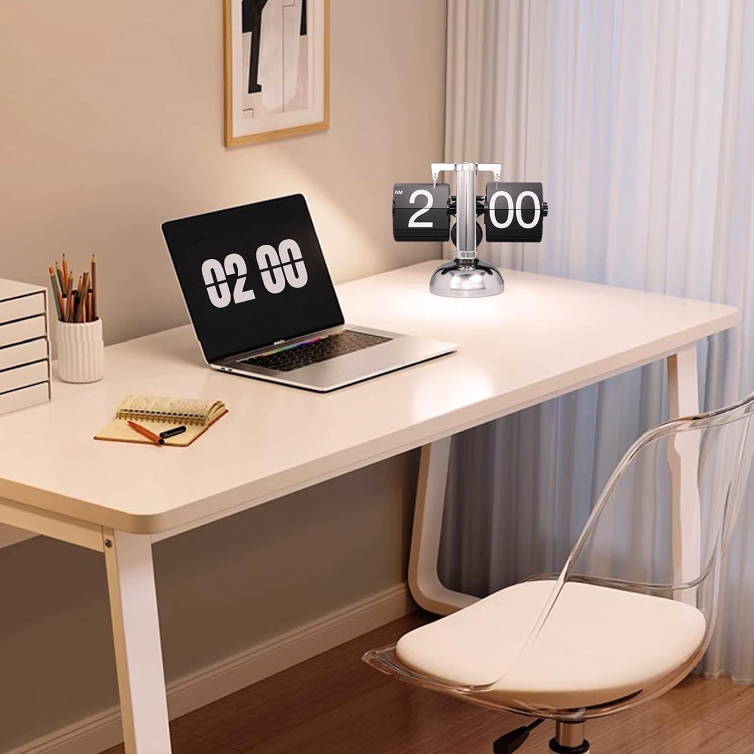 Reloj de Pared Digital Retro Wkevnu 21x16cm Negro