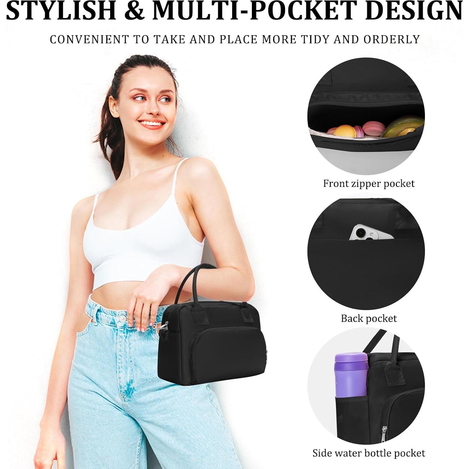 Bolsa de Almuerzo Aislada MEXS Grande Negra 11200 cm³