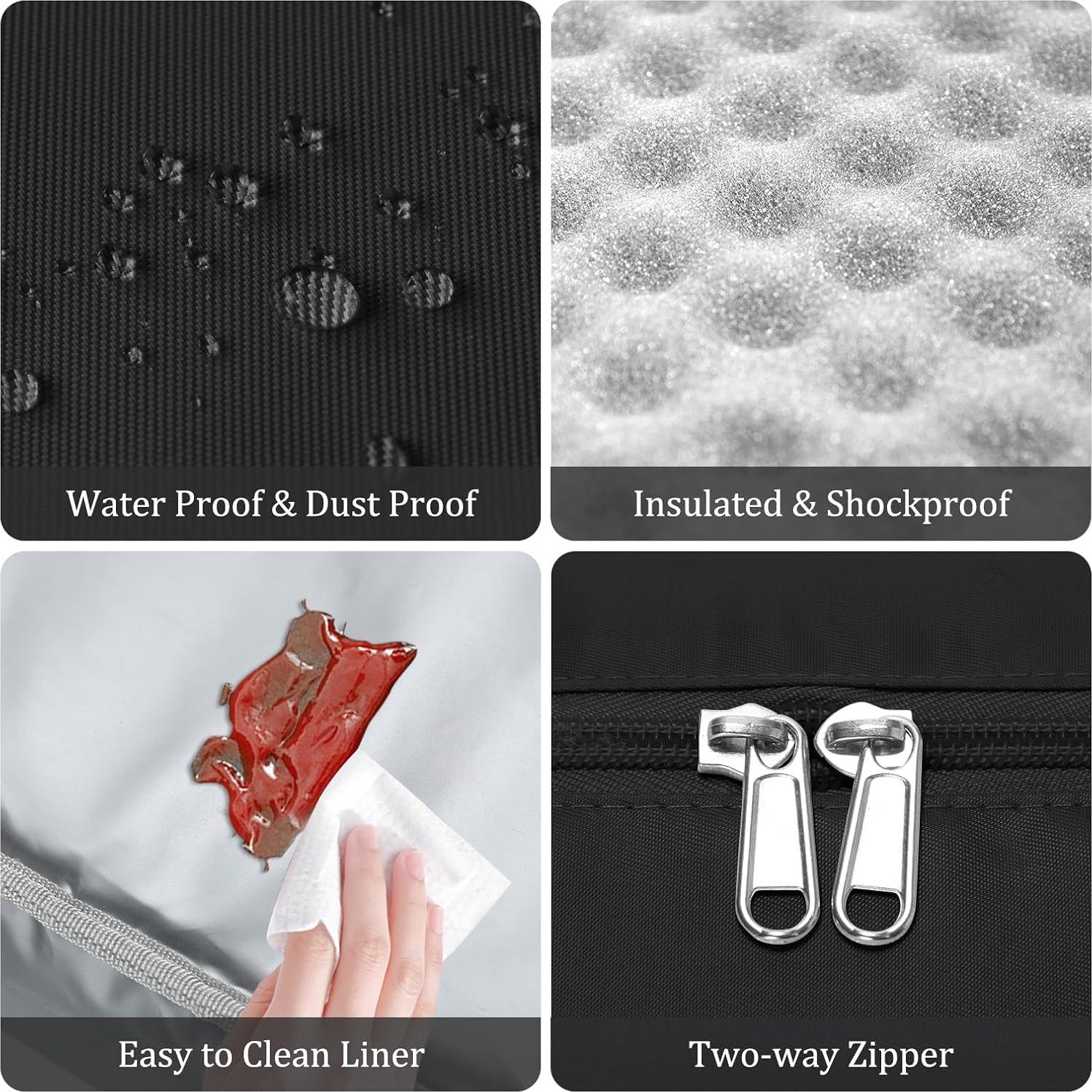 Bolsa de Almuerzo Aislada MEXS Grande Negra 11200 cm³