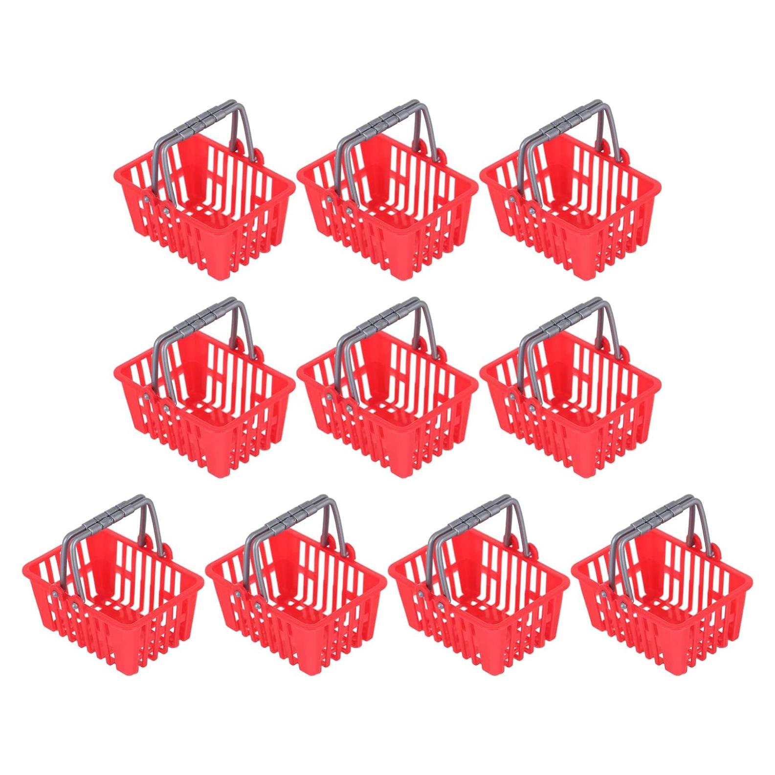 Mini Cestas de Plástico Toddmomy 10 Pcs para Juguetes