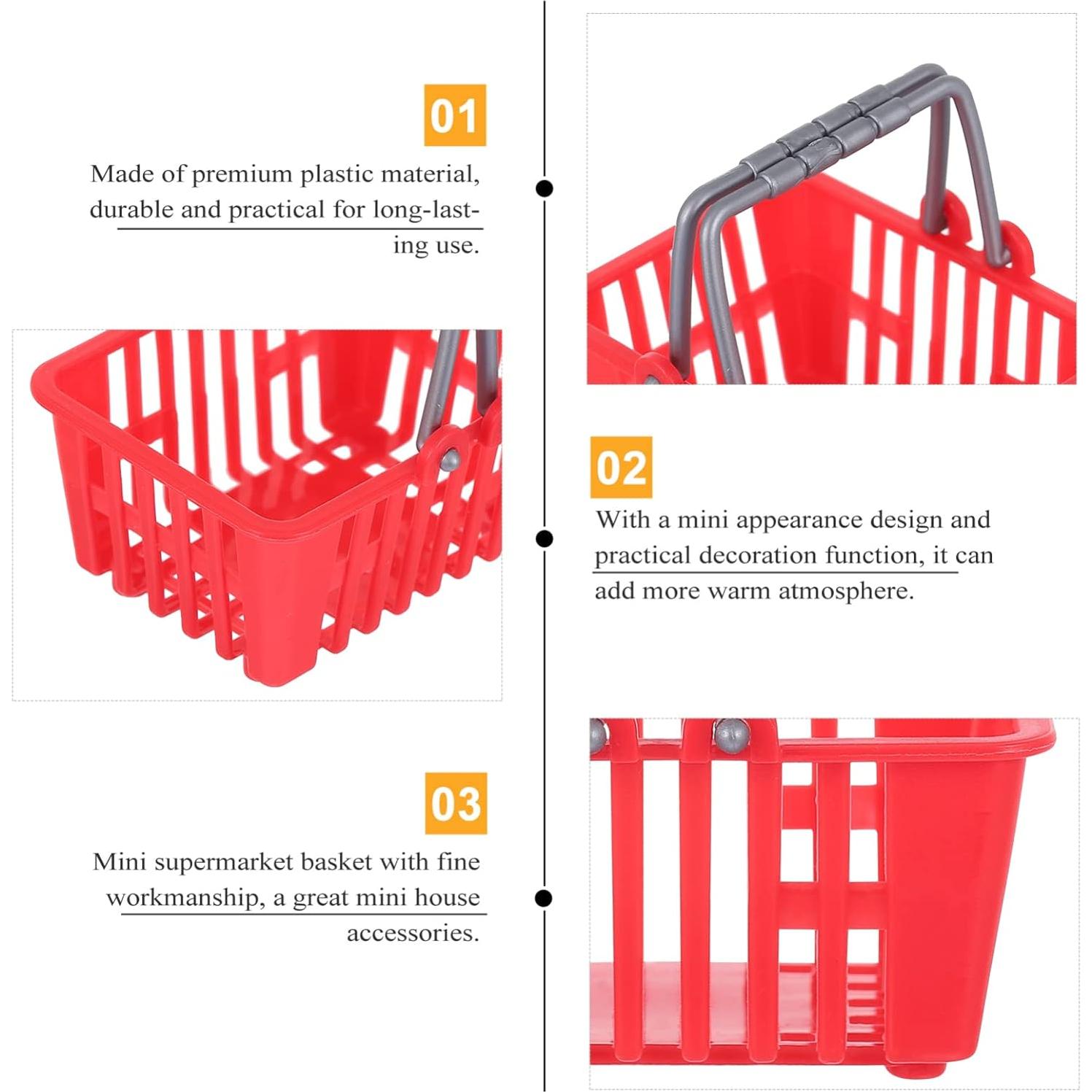 Mini Cestas de Plástico Toddmomy 10 Pcs para Juguetes