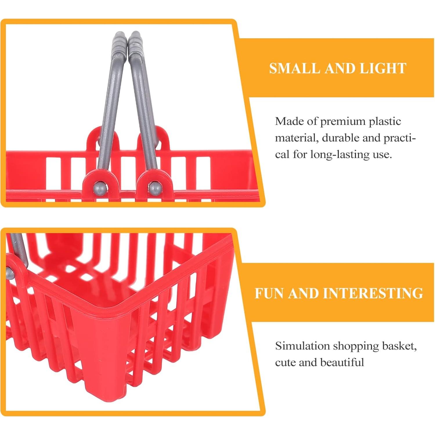 Mini Cestas de Plástico Toddmomy 10 Pcs para Juguetes
