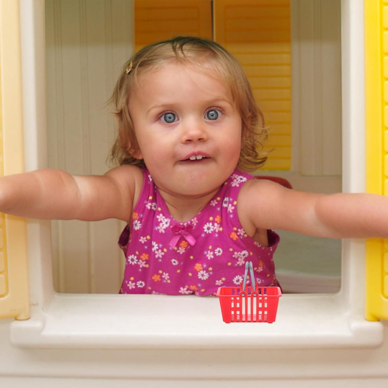 Mini Cestas de Plástico Toddmomy 10 Pcs para Juguetes