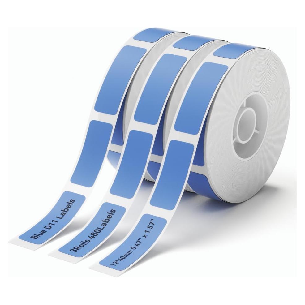 Etiquetas Adhesivas NIIMBOT D11 3 Rollos 12x40mm Azul