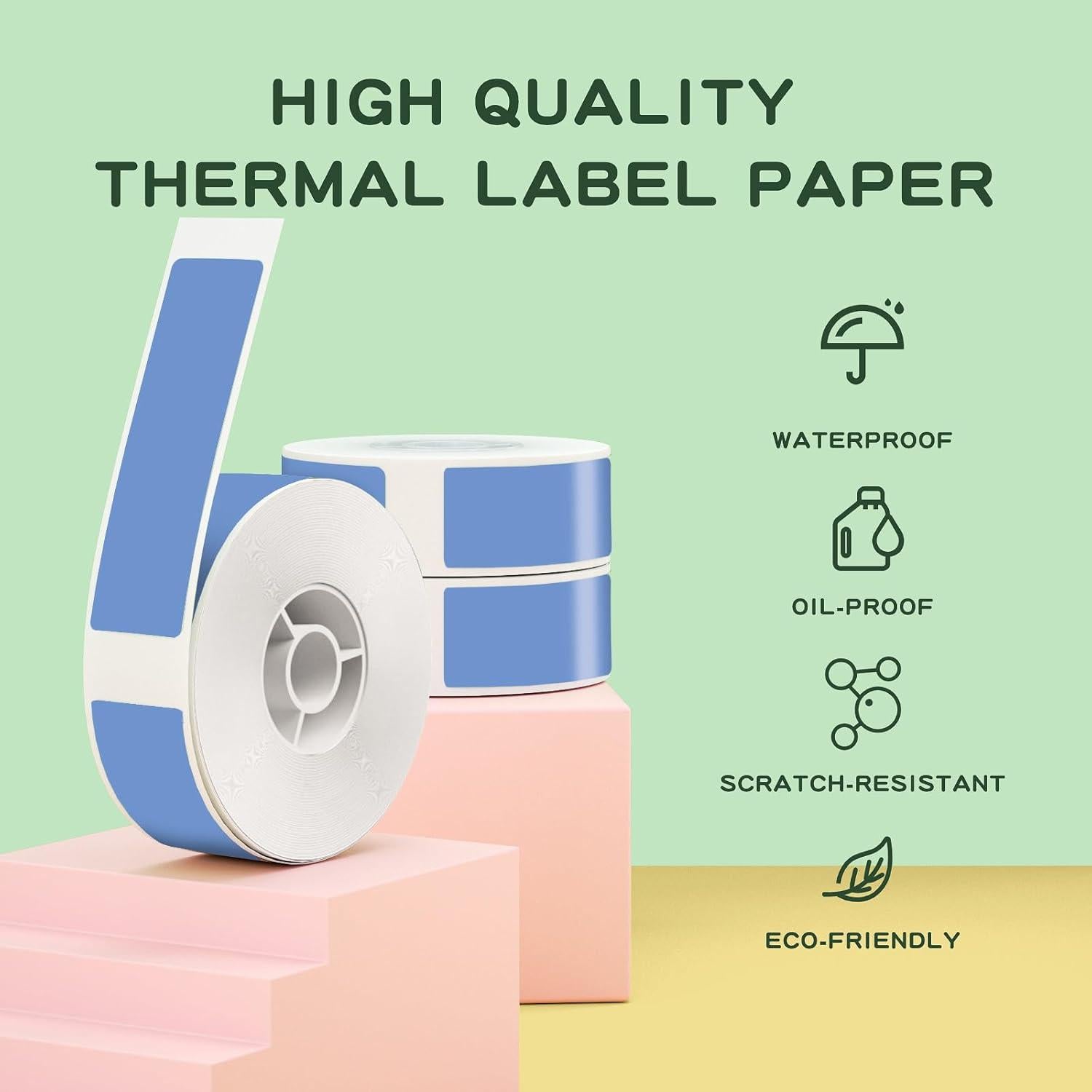 Etiquetas Adhesivas NIIMBOT D11 3 Rollos 12x40mm Azul