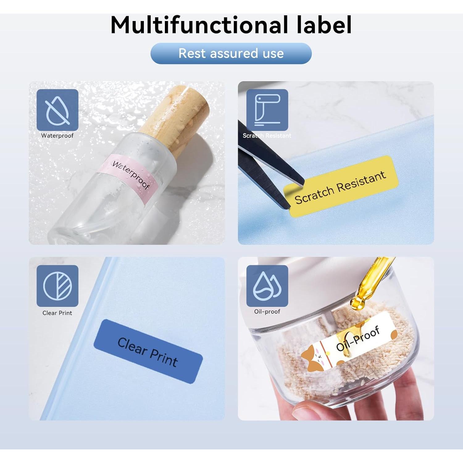 Etiquetas Adhesivas NIIMBOT D11 3 Rollos 12x40mm Azul