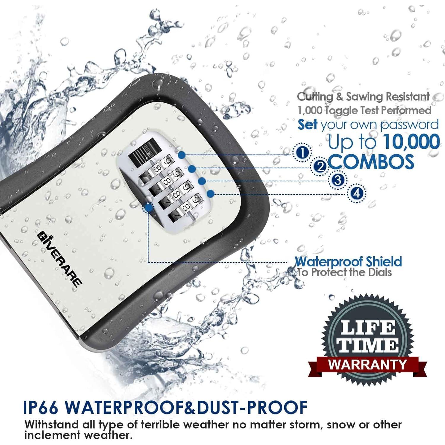 Caja de Llave GIVERARE con Cerradura de Combinación 4 Dígitos