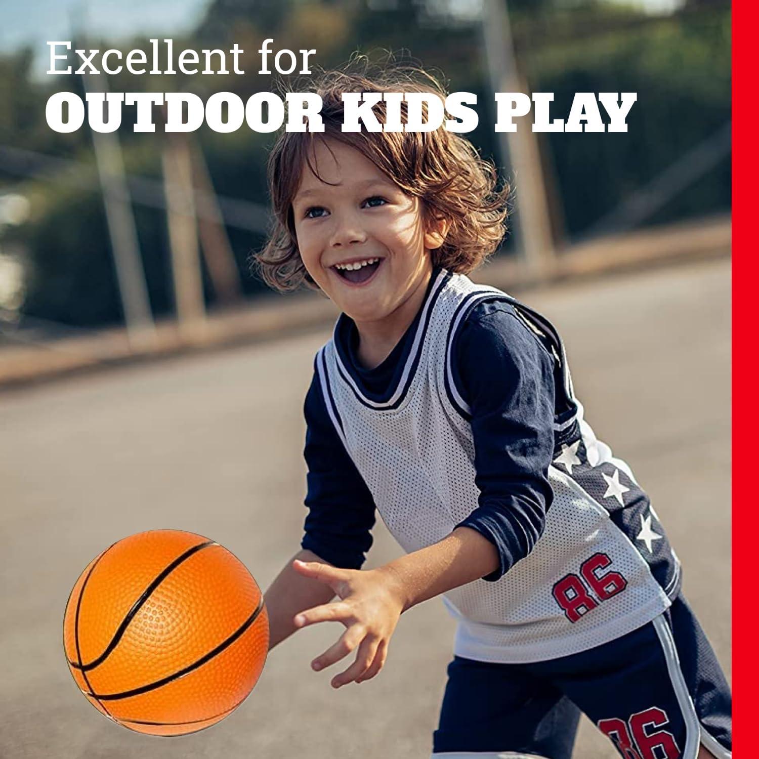 Botabee Set de 3 Pelotas de Baloncesto Mini 12,7 cm - Naranja y Negro