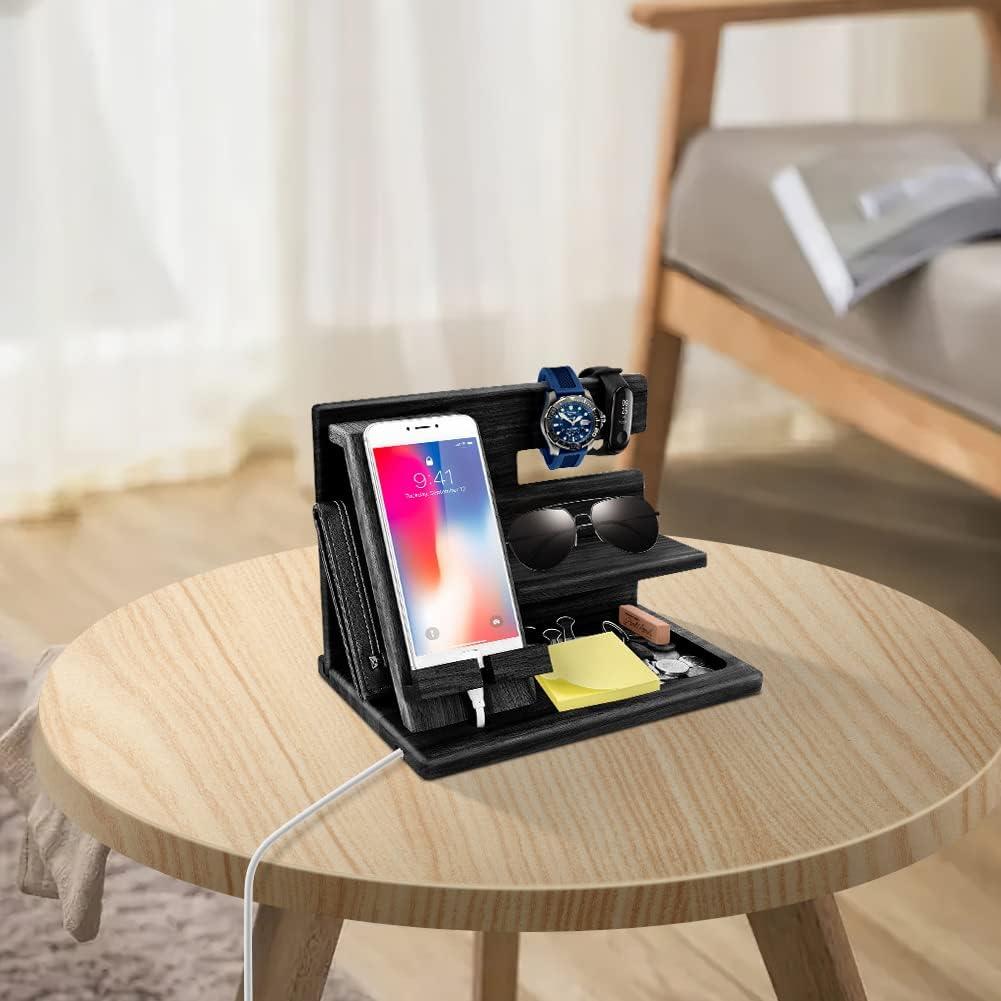 Organizador de Escritorio de Madera 1STKER para Hombres - Carga y Almacenaje