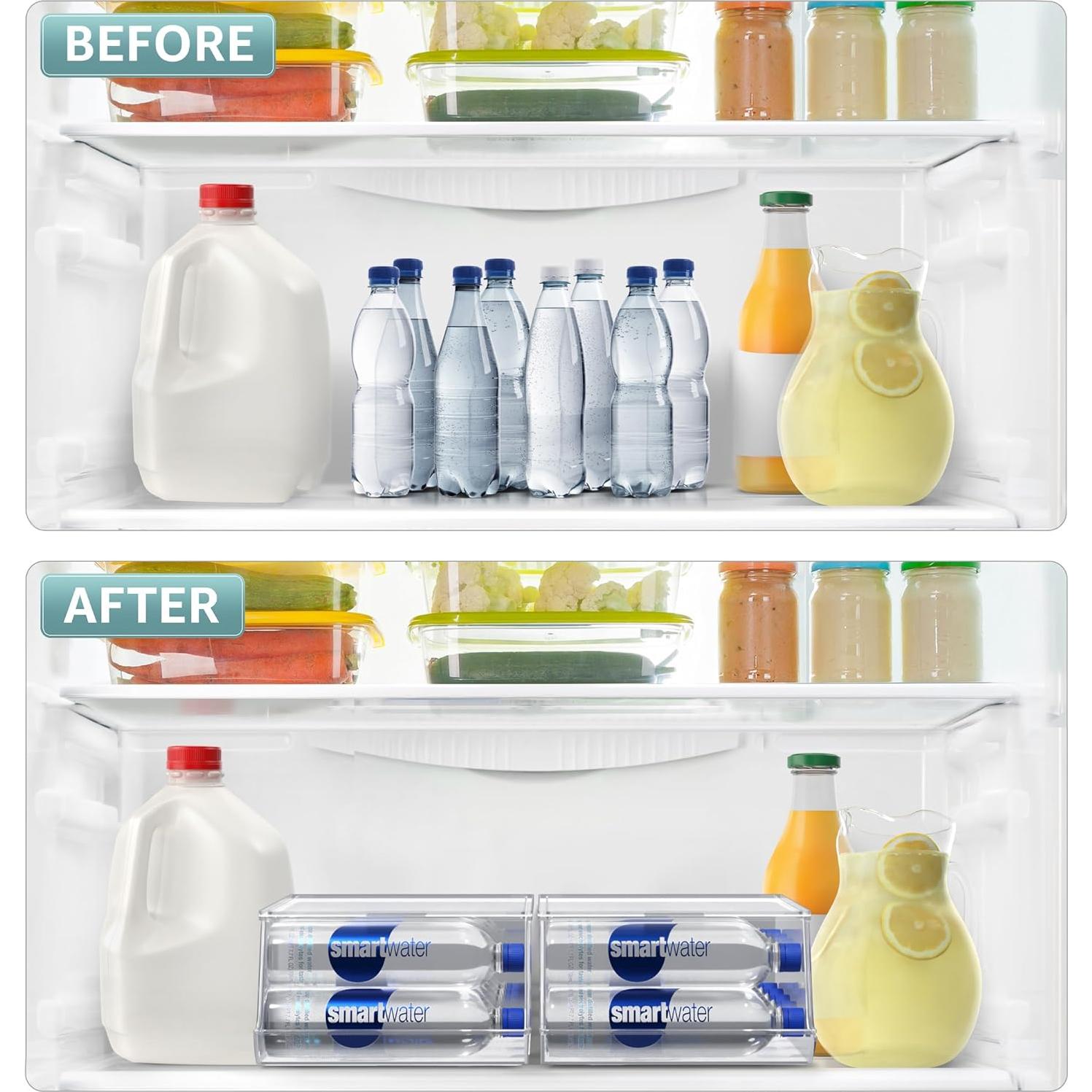 Organizador de Botellas de Agua Sorbus - Dispensador para Nevera (Juego de 2)