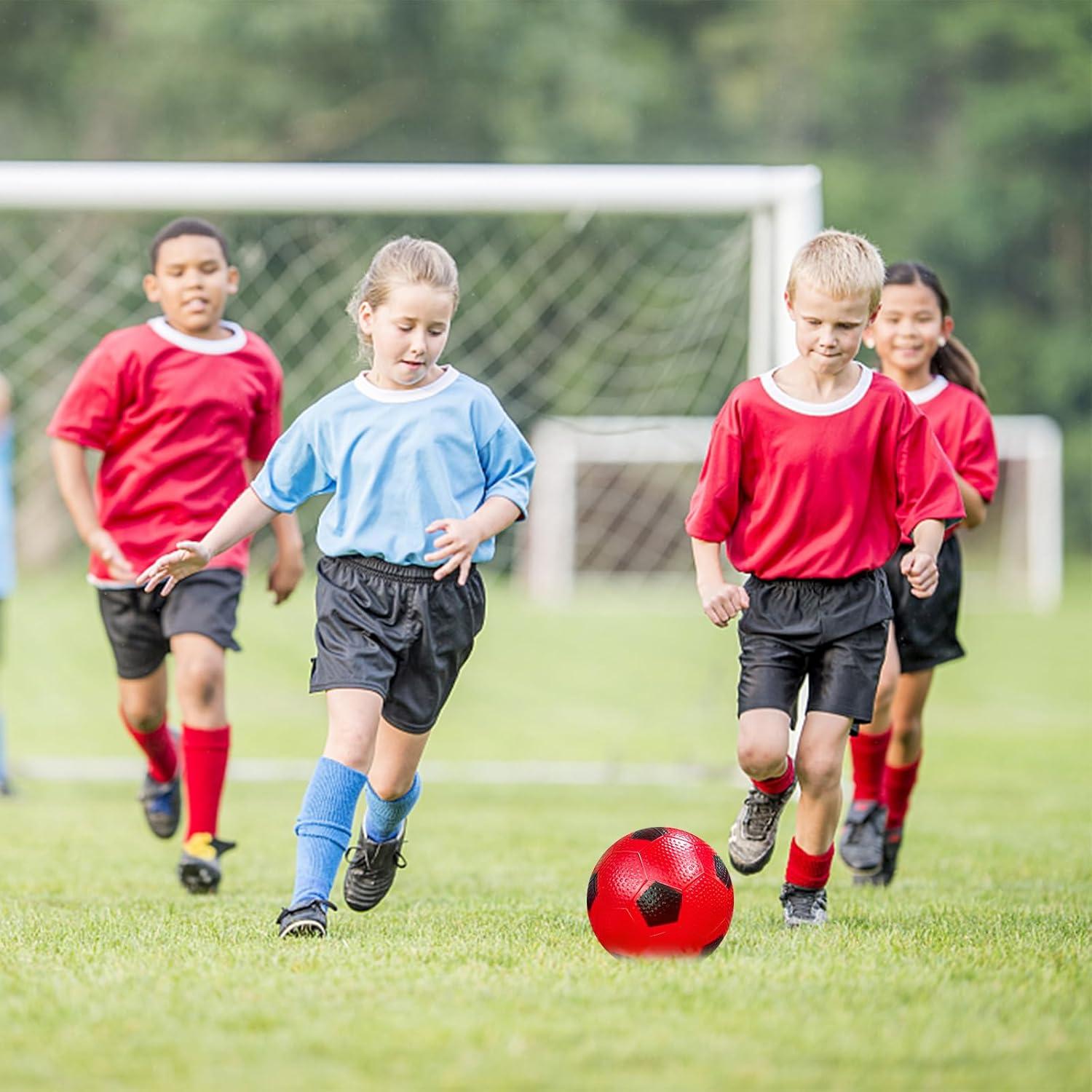 Paquete de 12 Mini Pelotas de Fútbol Ynanimery 10 cm Coloridas