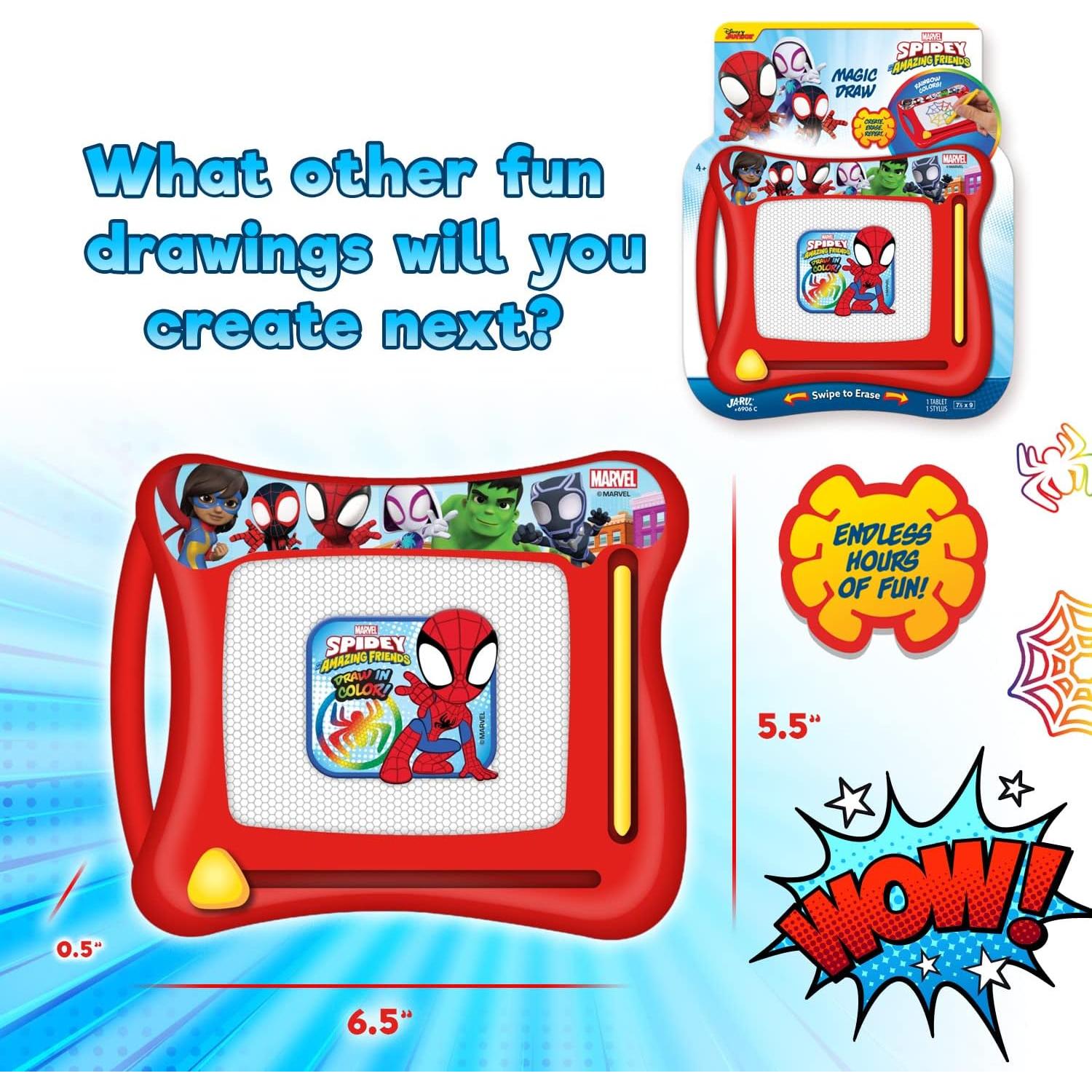 Pizarra Magnética Mágica JA-RU Spiderman 19x22 cm