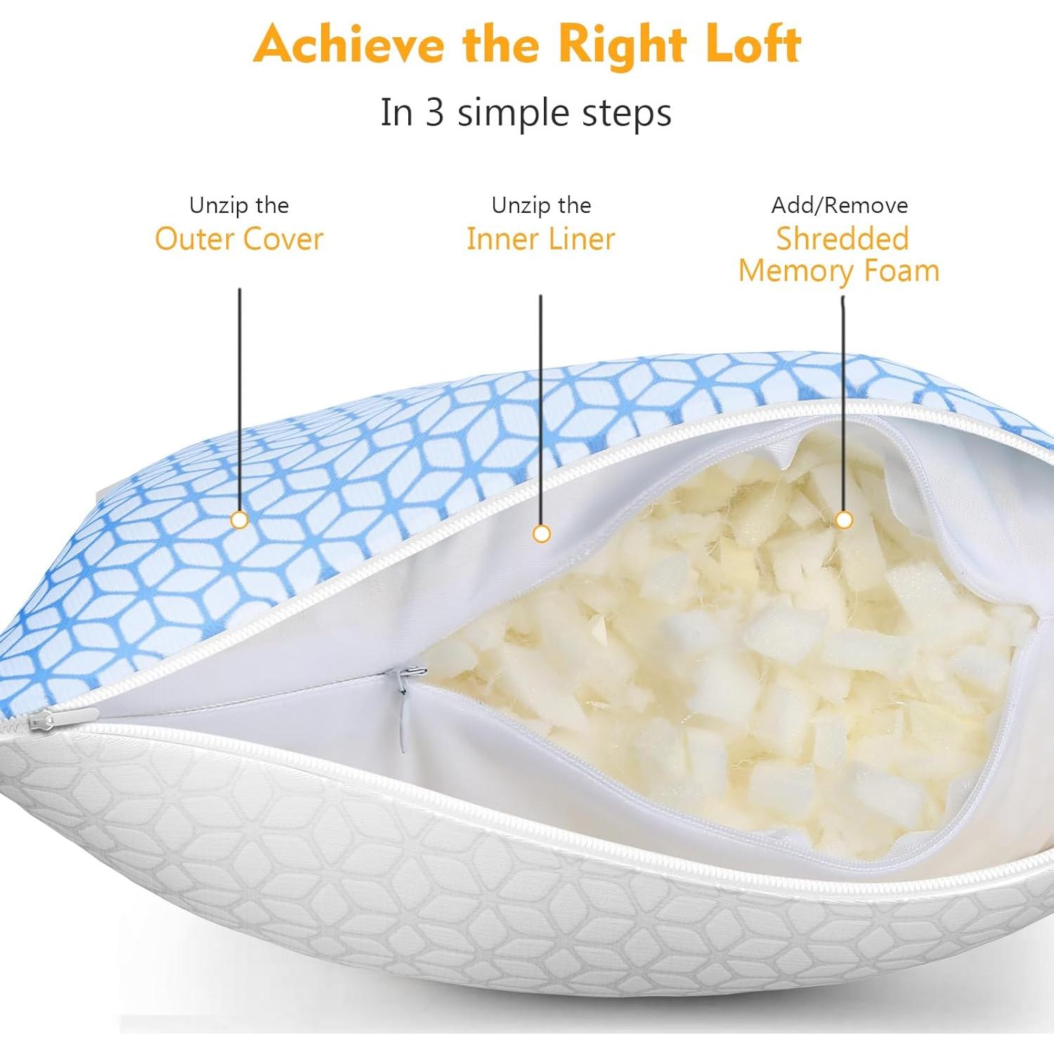 Almohada King Love Attitude Espuma Viscoelástica Ajustable