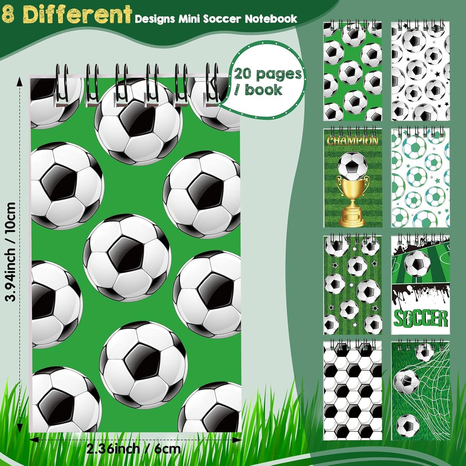 24 Cuadernos Mini de Fútbol Sepamoon para Niños y Adolescentes