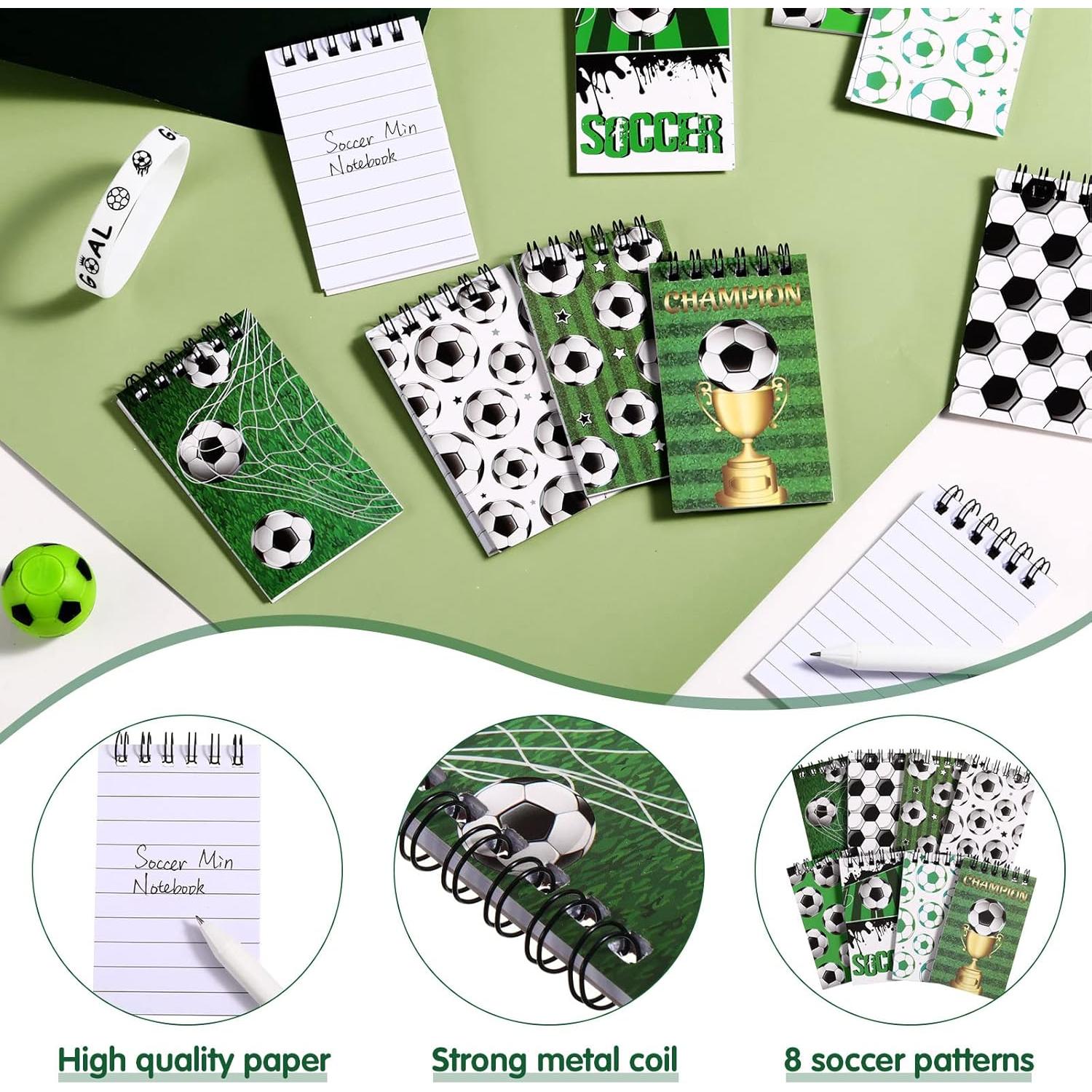 24 Cuadernos Mini de Fútbol Sepamoon para Niños y Adolescentes