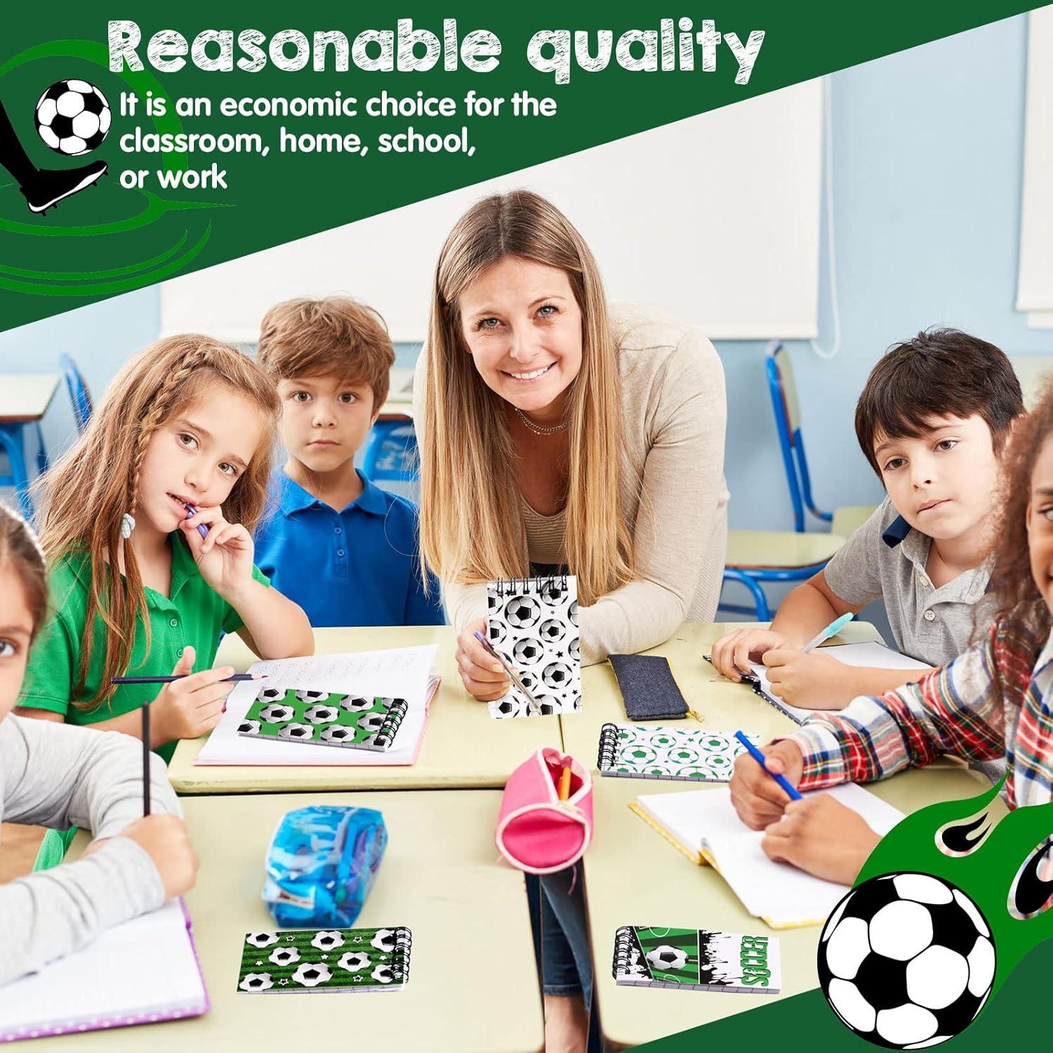 24 Cuadernos Mini de Fútbol Sepamoon para Niños y Adolescentes