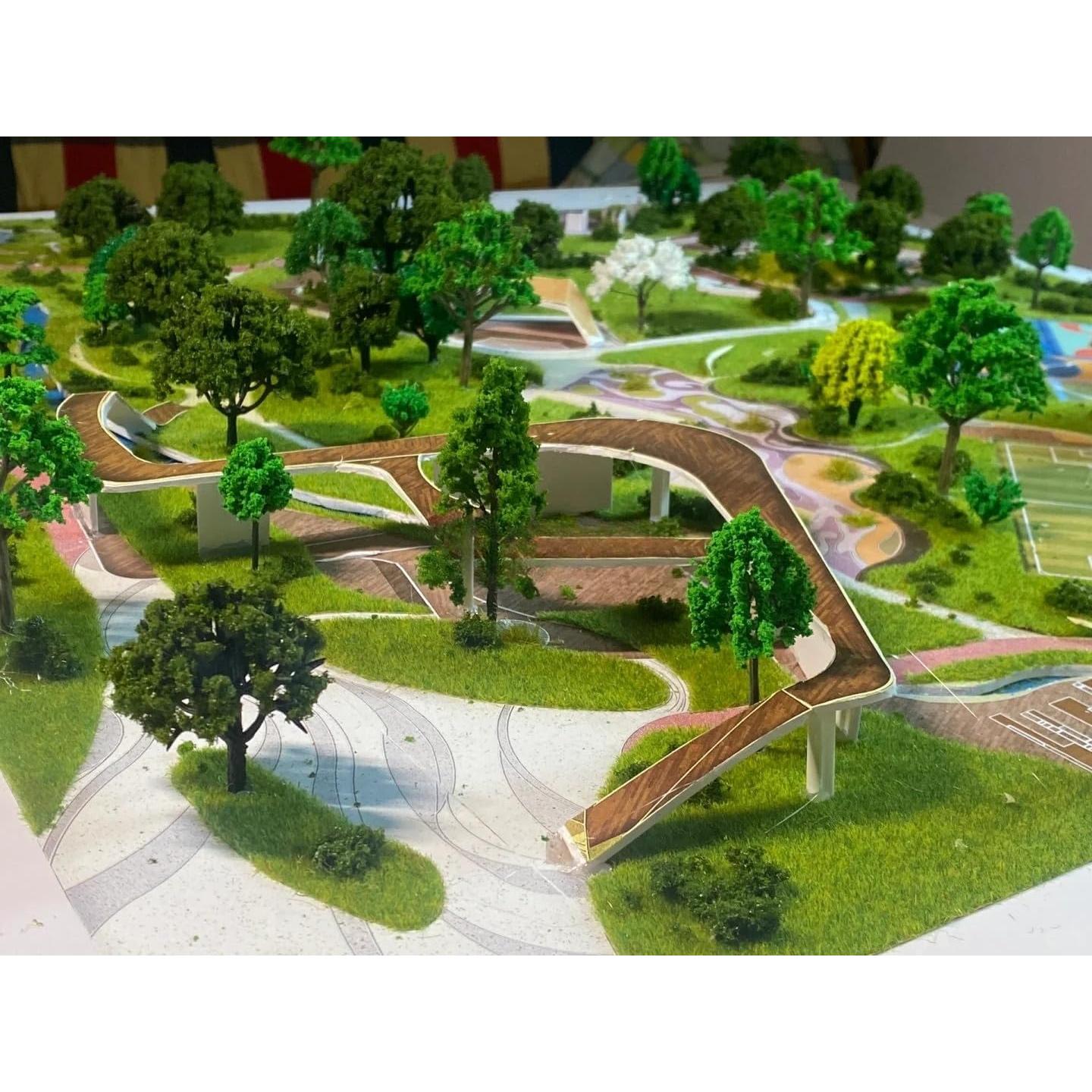 Alfombra de Césped Modelo OrgMemory 3pcs 50.8x50.8cm Verde Claro