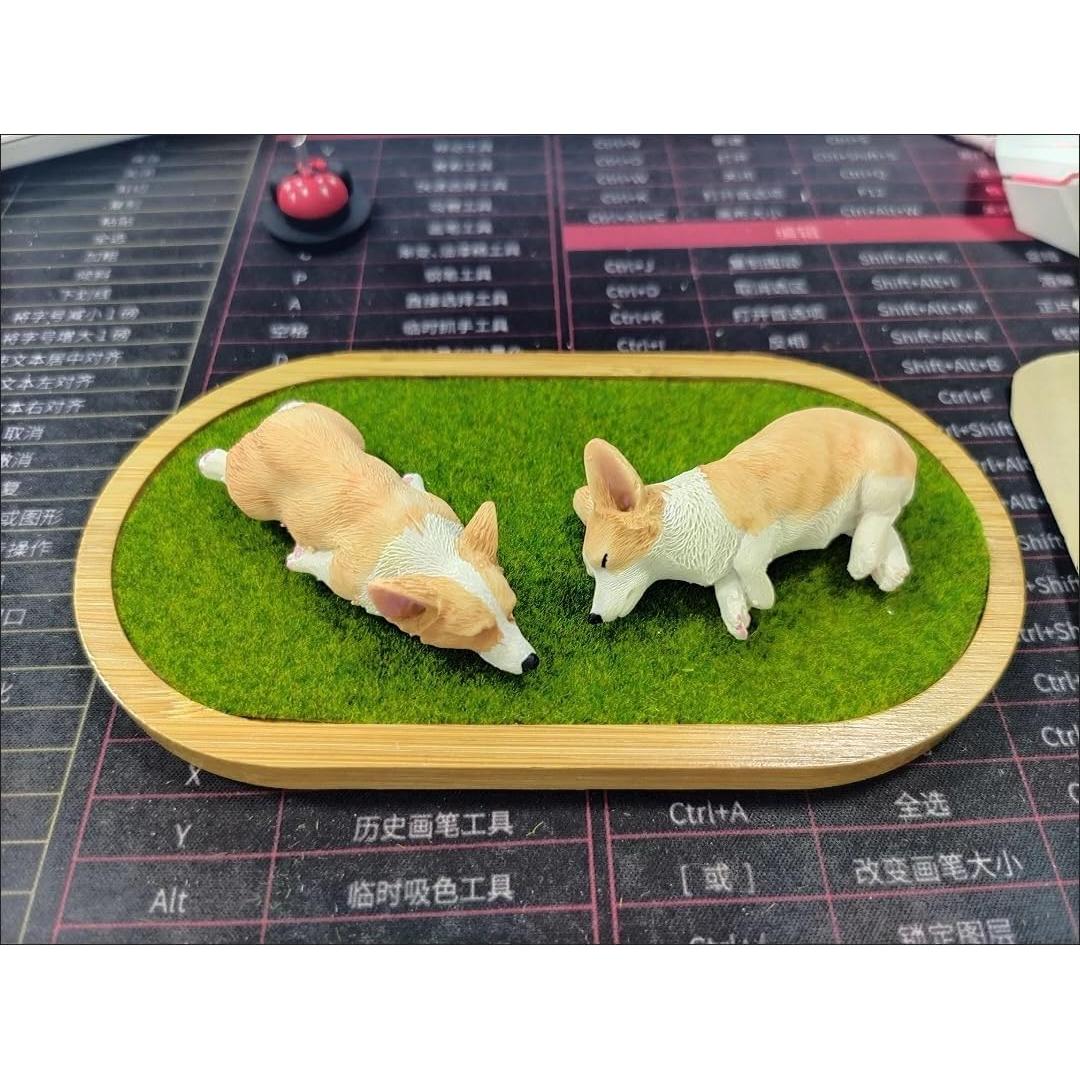 Alfombra de Césped Modelo OrgMemory 3pcs 50.8x50.8cm Verde Claro