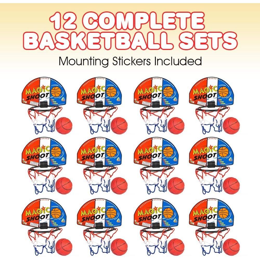 Juego de Mini Baloncesto ArtCreativity 12 Juegos Aro 22.86 cm