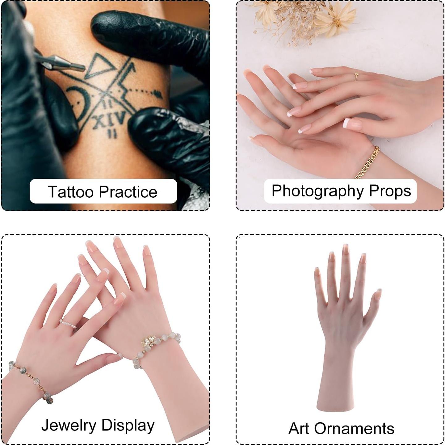 Mano Femenina de Silicona Realista MOTLEYBEAN 29cm Izquierda