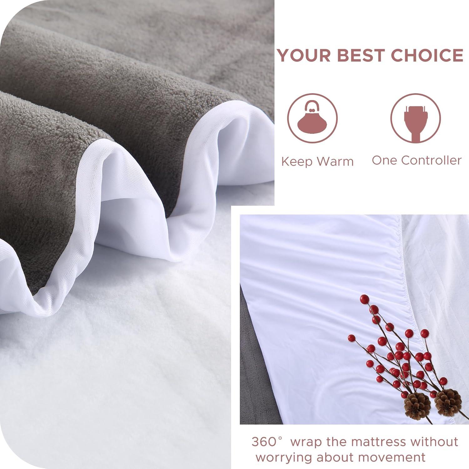 Almohadilla Térmica Eléctrica Ladung Completo 137x191 cm Gris