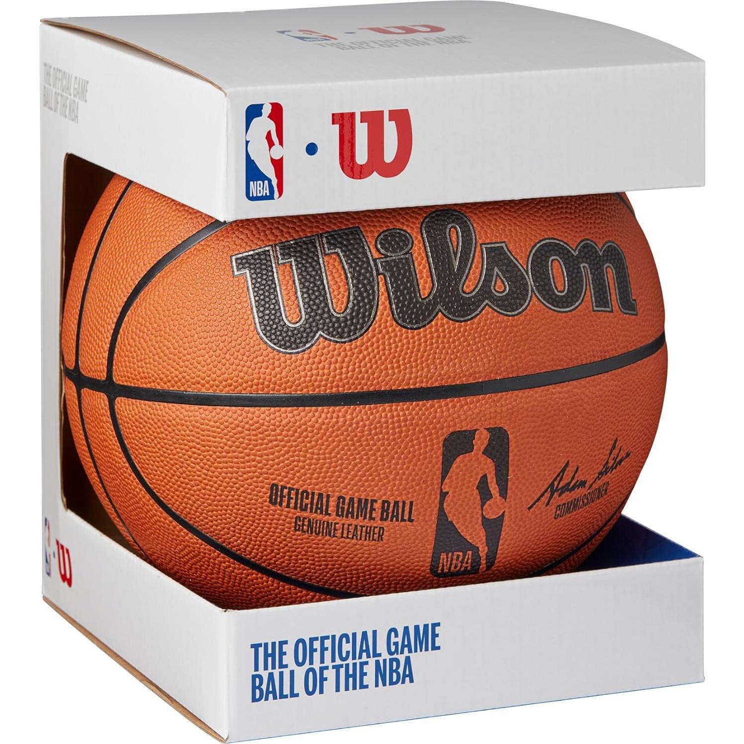 Balón de Baloncesto Oficial NBA Wilson Tamaño 7 Cuero