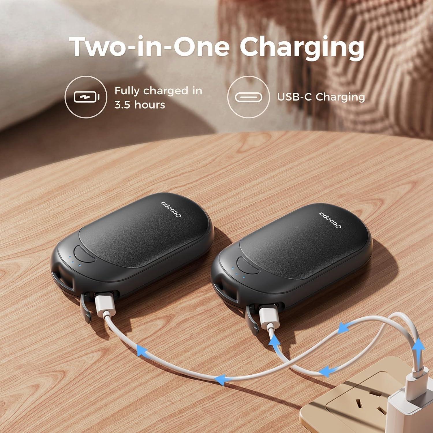 Calentadores de Manos Eléctricos OCOOPA UT3 Lite Recargables 2 Pzs