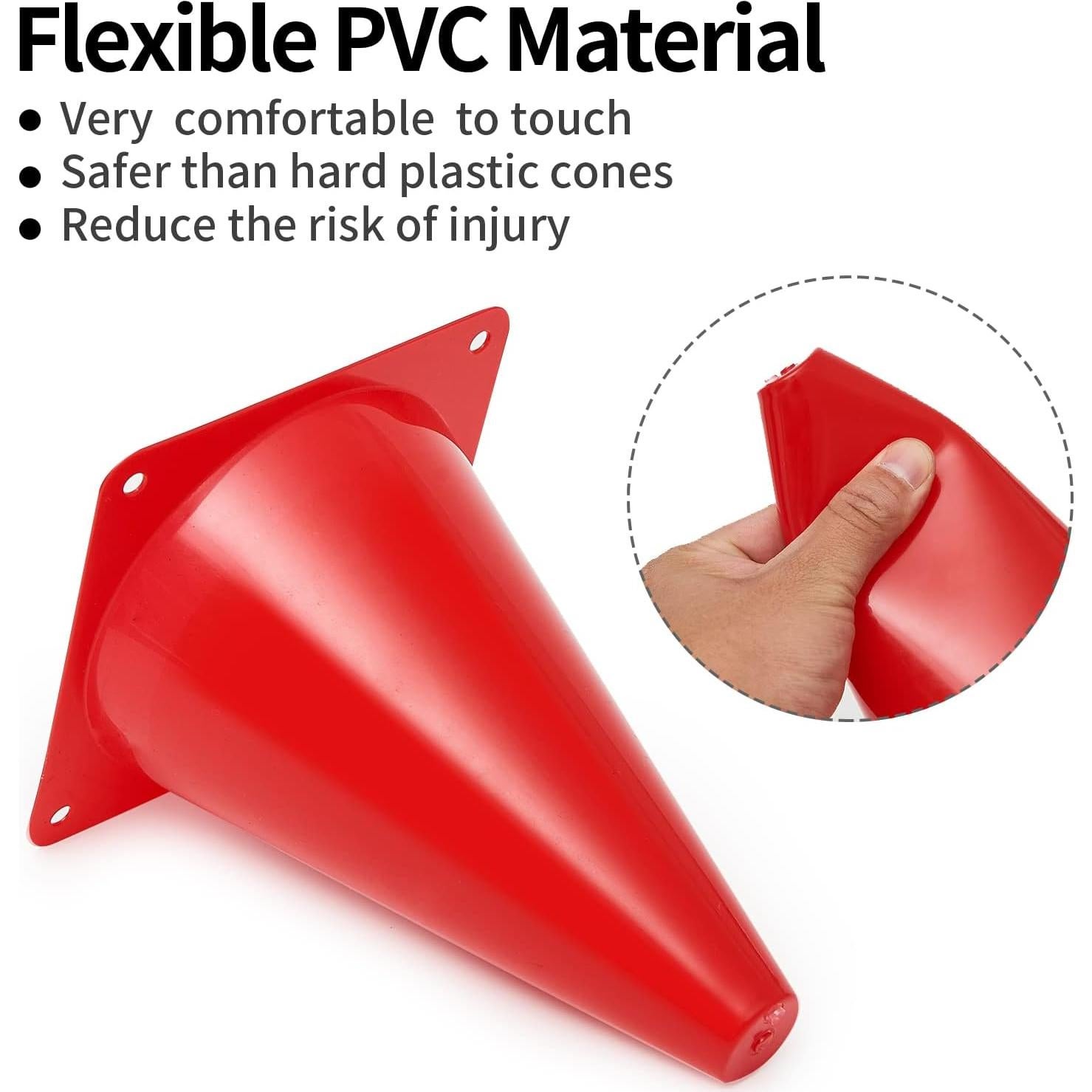 Conos de Entrenamiento MIVERYEA 24 Piezas 17,78 cm Multicolor