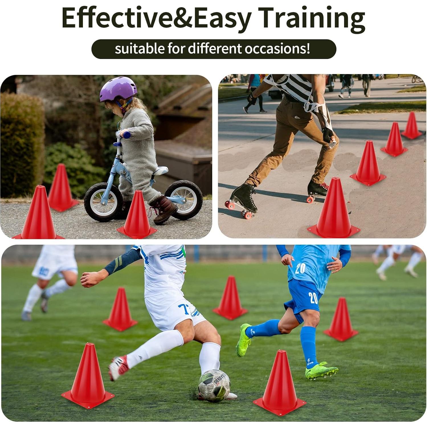 Conos de Entrenamiento MIVERYEA 24 Piezas 17,78 cm Multicolor