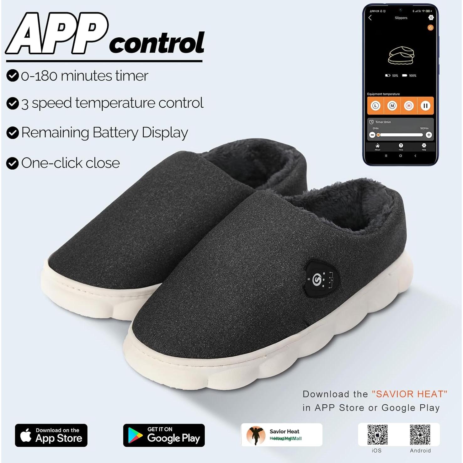 Zapatillas Calentadas Savior Heat Unisex con Control App 7.4V