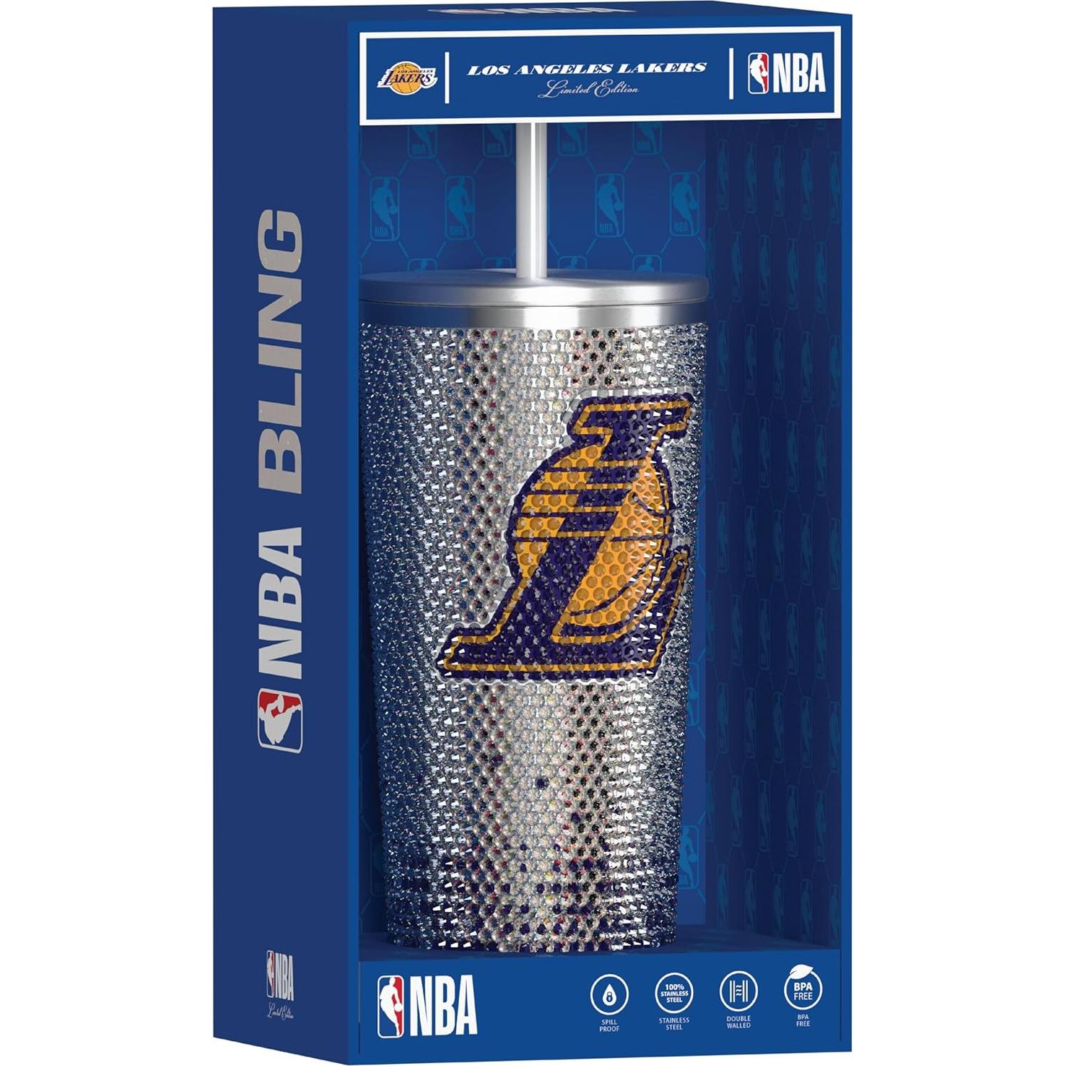 Taza Aislada Hydrapeak 740 ml Los Angeles Lakers con Popote